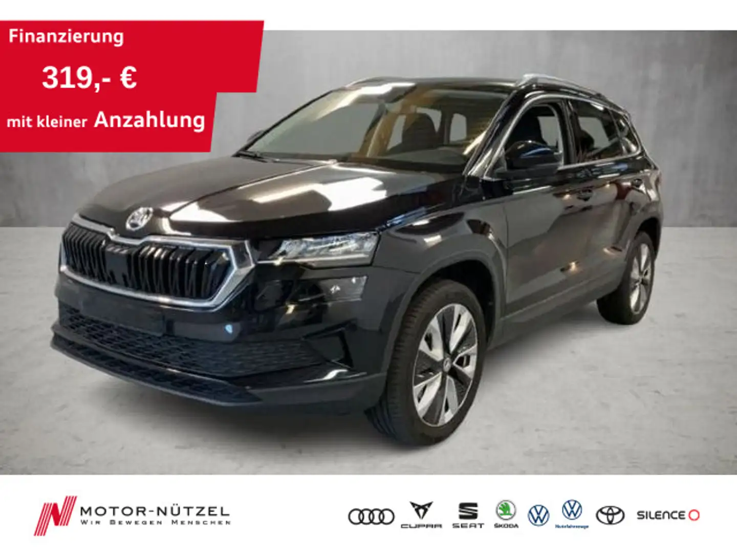 Skoda Karoq 1.0 TSI SELECTION LED+ACC+APP+SHZ+PDC+18" Schwarz - 1