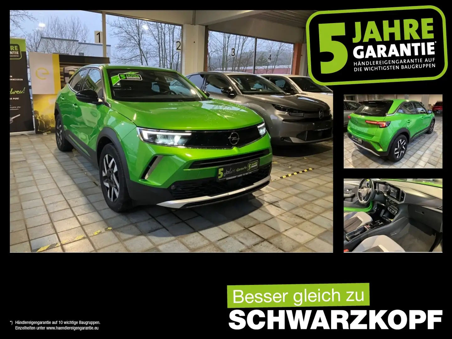 Opel Mokka-E Elegance LED+Parkpilot,Klimaautomatik Grün - 1