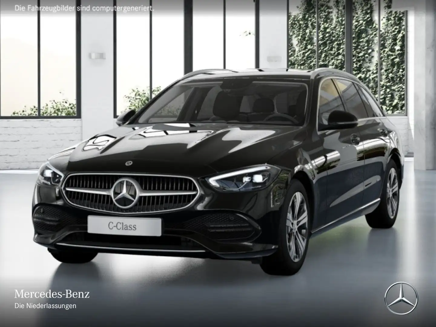 Mercedes-Benz C 180 T AVANTG+AHK+LED+KAMERA+KEYLESS+9G Schwarz - 2