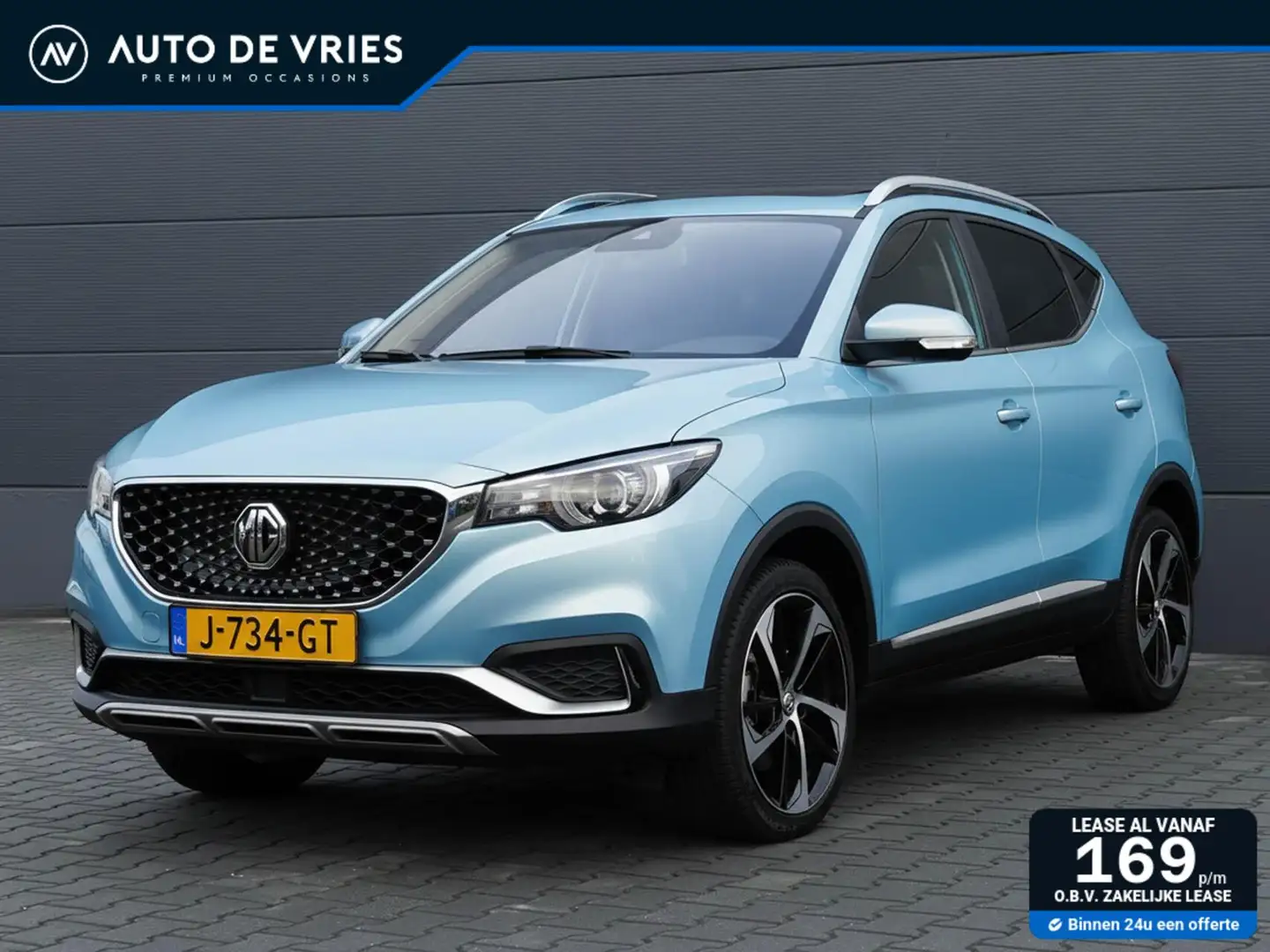 MG ZS EV Luxury 45 kWh | SOH 89% | Leder | Panoramadak | Kék - 1
