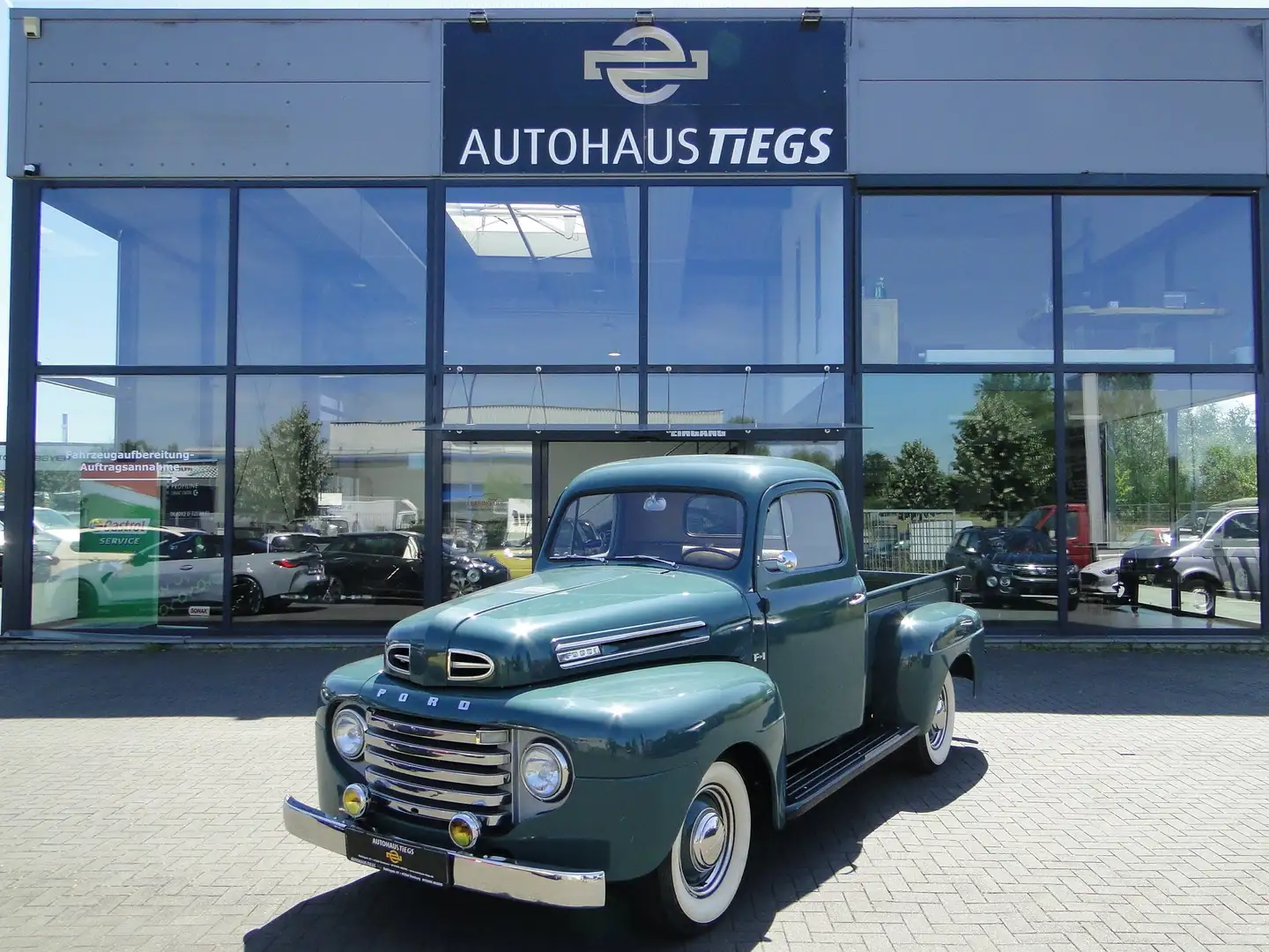 Ford F 1 F1 3,9 V8 239 CUI FLATHEAD 1950 H-ZULASSUNG DE Grün - 1