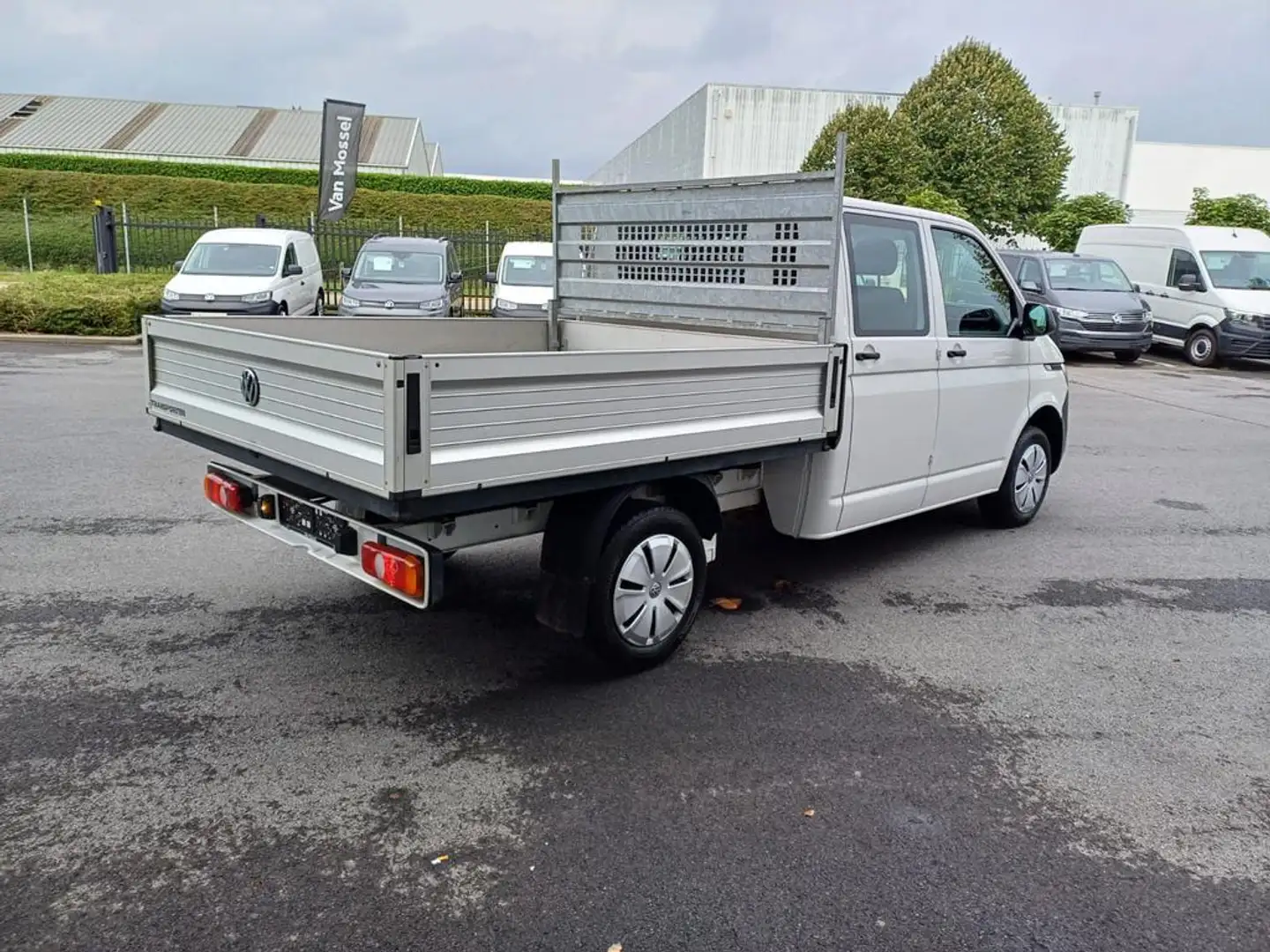 Volkswagen T6 Transporter Transporter DUBBEL CABINE LAADBAK*110PK* 6 ZIPLAAT Fehér - 2
