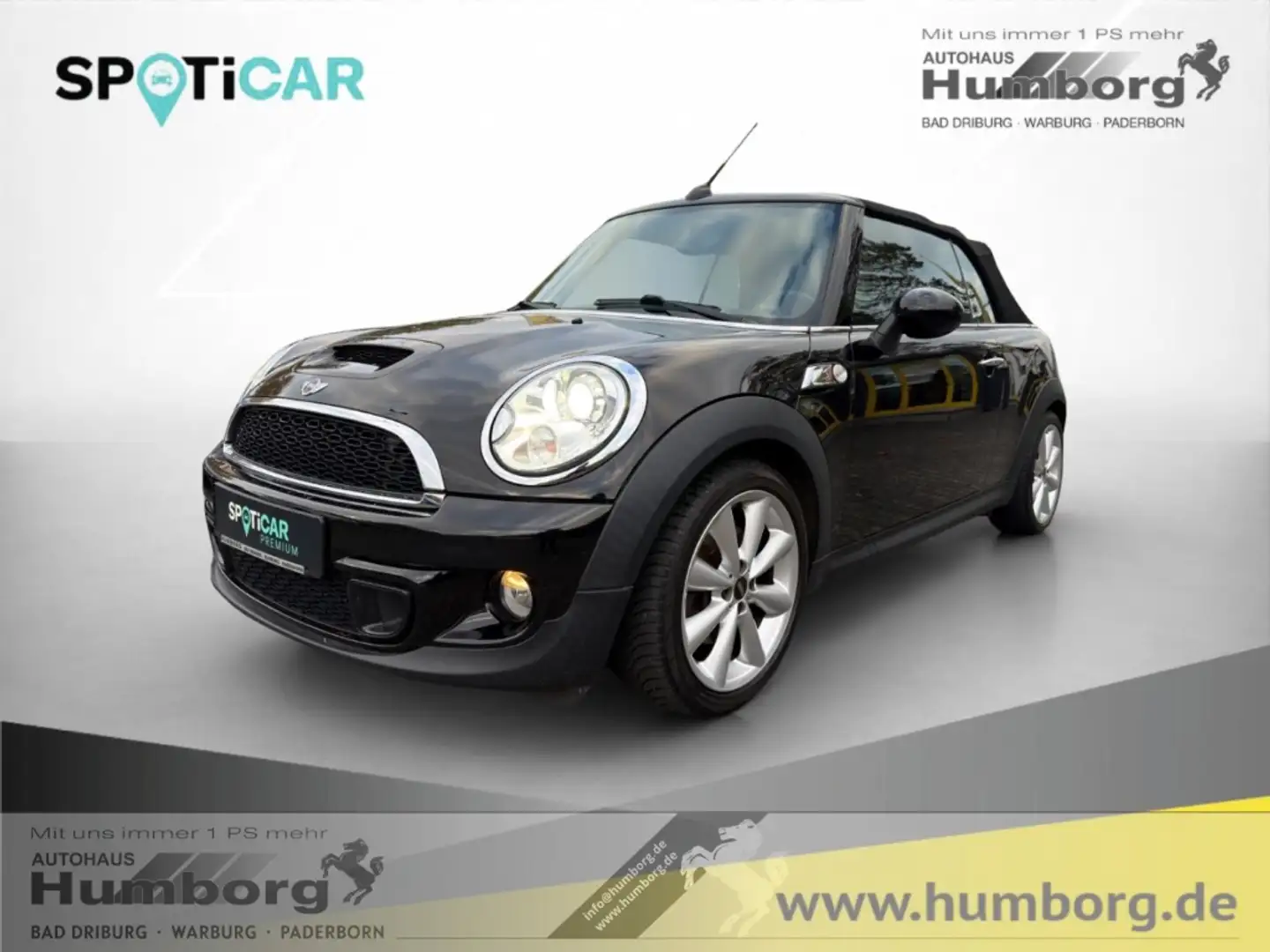 MINI Cooper S Cabrio Mini El. Verdeck Navi Bi-Xenon Klimaautom Ambiente Schwarz - 1