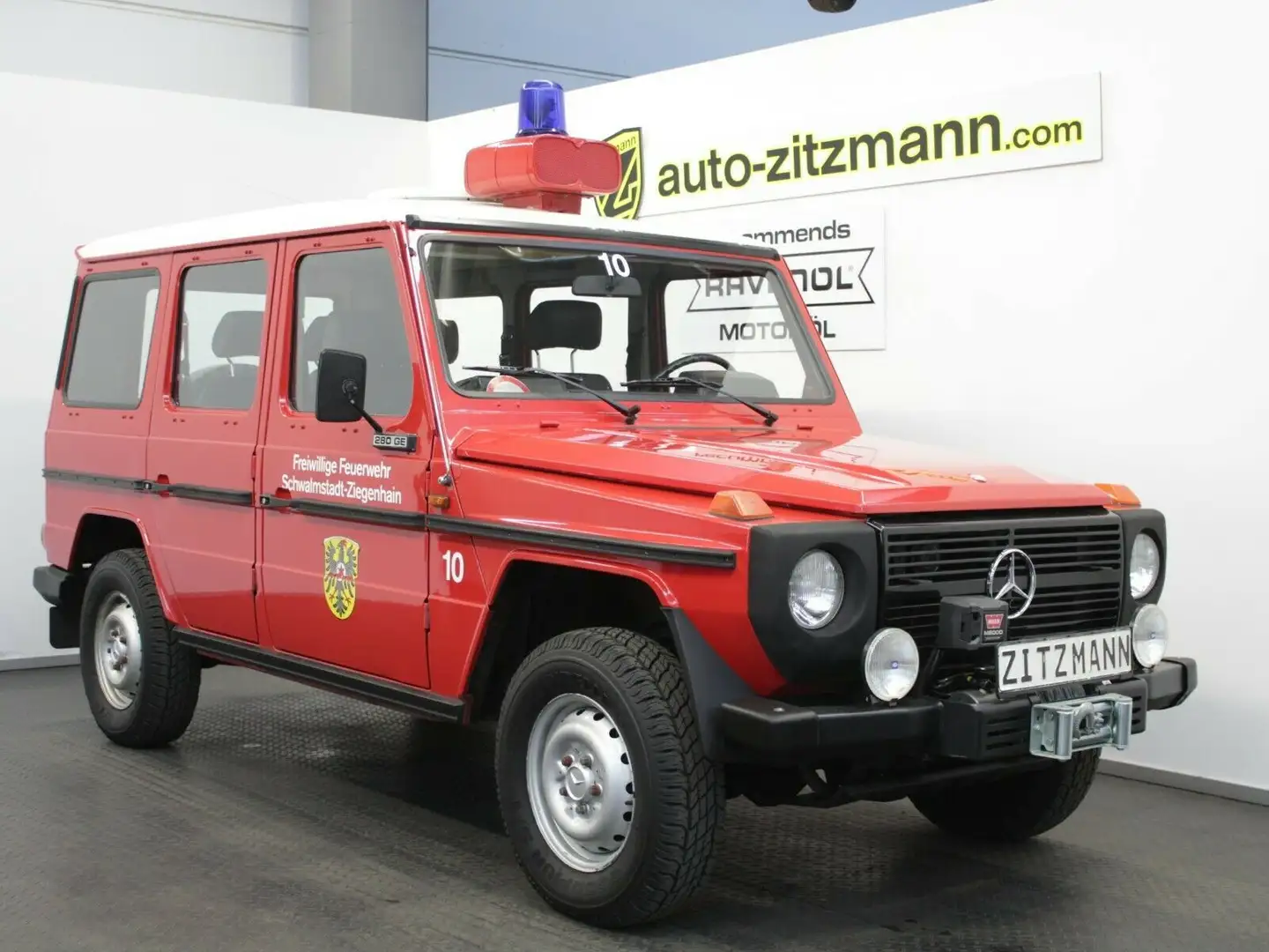 Mercedes-Benz 280 280GE OLDTIMER EX-FEUERWEHR ALLRAD STANDHEIZU Rot - 1