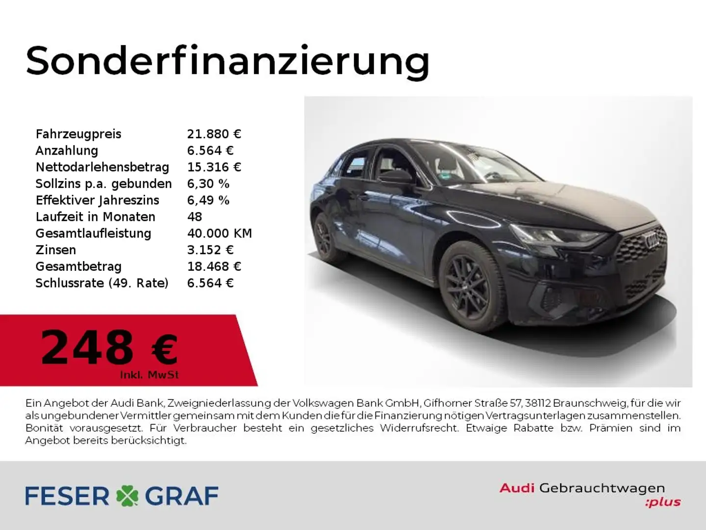 Audi A3 40 TFSI e Navi,PDC,Sitzhzg Noir - 1