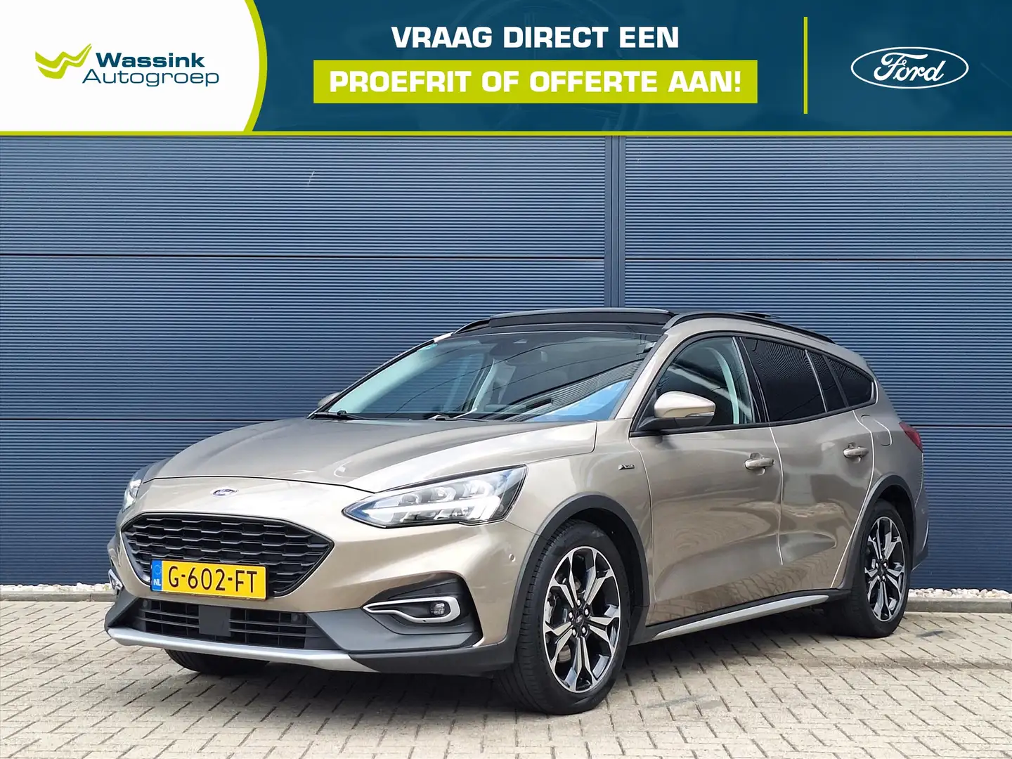 Ford Focus Wagon 1.0 EcoBoost 125pk Active Business | Panoram Grijs - 1