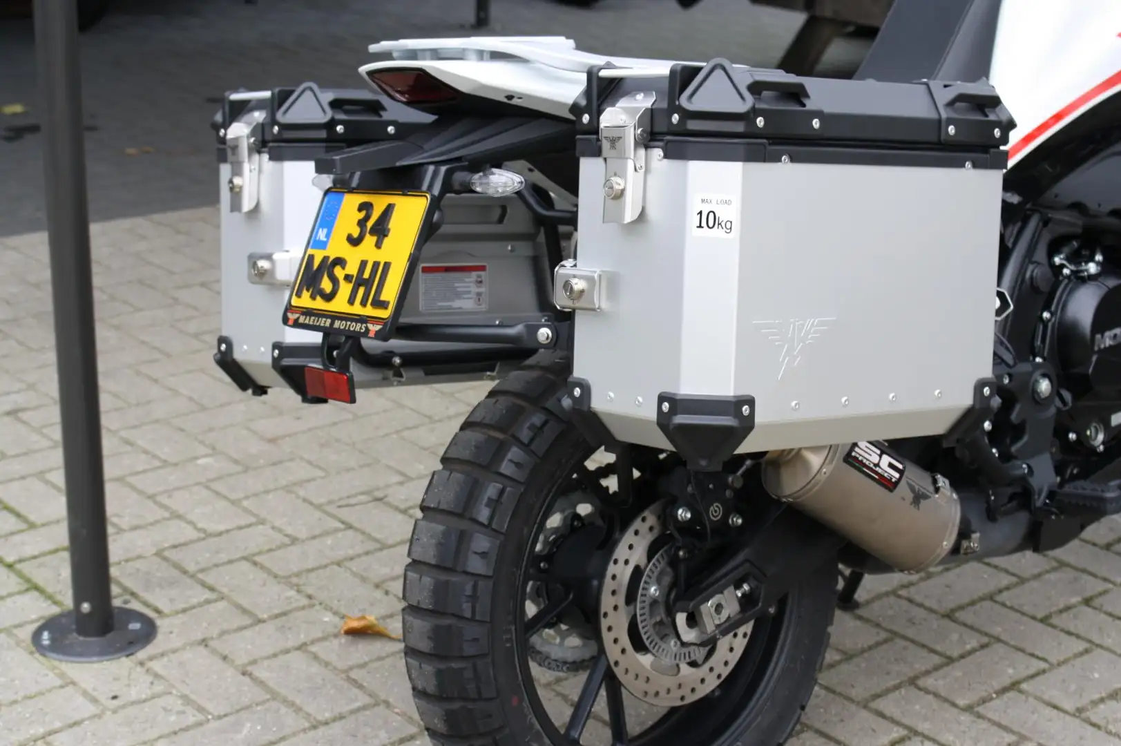 Moto Morini X-Cape Tour Cast Wheel , Fabrieksgarantie , Inruil mogeli Blanc - 2