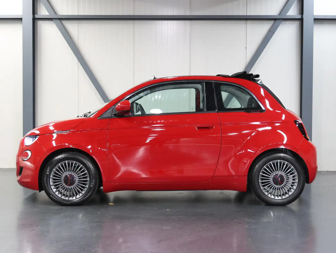 Fiat 500C 42 kWh RED 120PK | Cabrio | ACCURAPPORT 100% | AUT Rouge - 2
