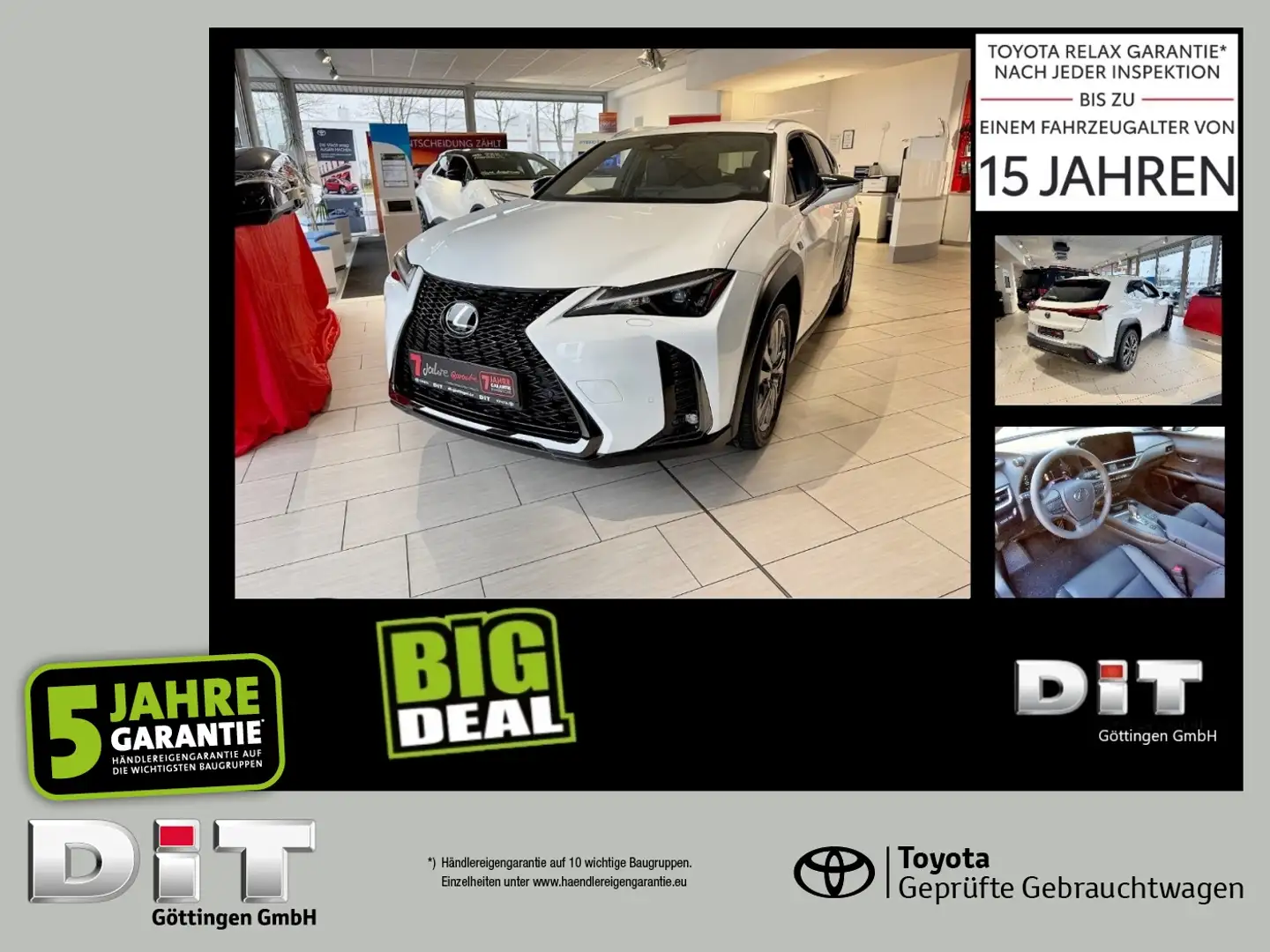Lexus UX 300h F Sport Design Klimaaut., ACC,SpurH, LM Weiß - 1