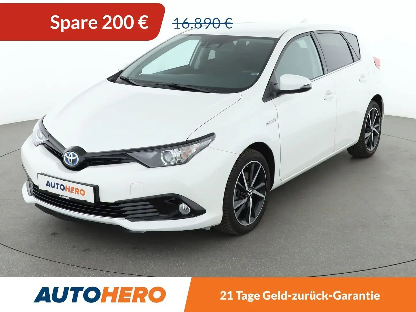 Toyota Auris 1.8 Hybrid Team D Aut.*NAVI*TEMPO*SHZ*ALU* Blanc - 1