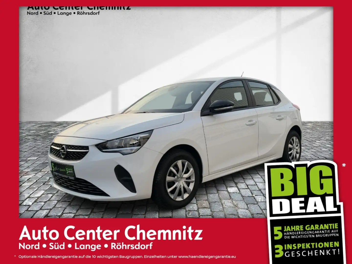 Opel Corsa F 1.2 Edition RadioBT/Klima/SHZ/LHZ/PDC Weiß - 1