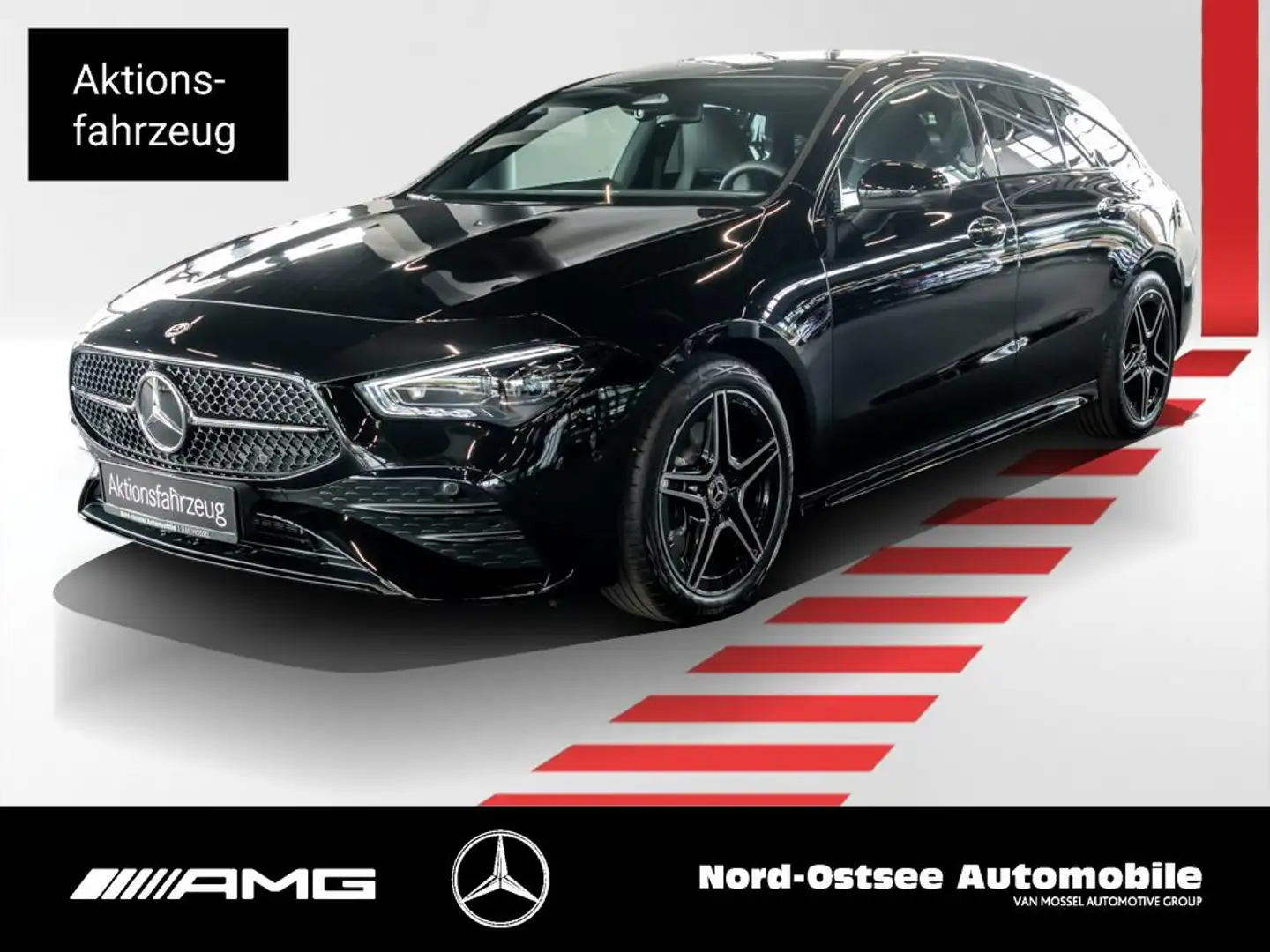 Mercedes-Benz CLA 200 SB AMG NIGHT PANO AHK STANDHZG MEMORY Noir - 1