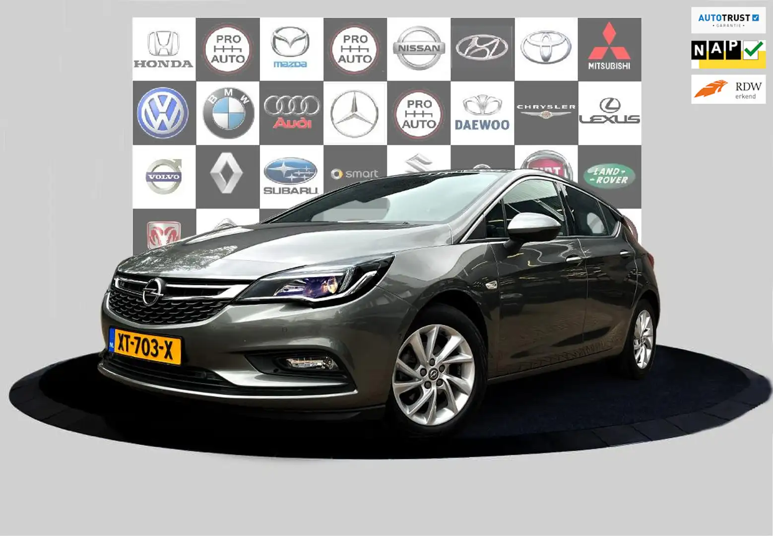 Opel Astra 1.4 Innovation Navi_Camera_Trekh_Dealer onderhoude Grijs - 1