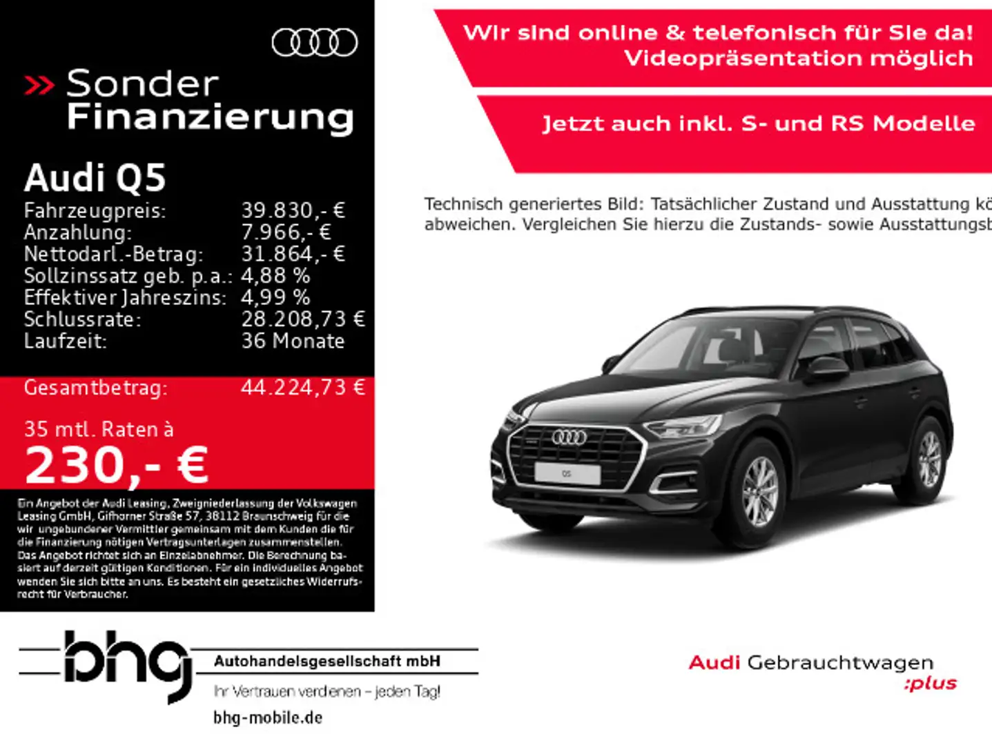 Audi Q5 40 TDI quattro S tronic Schwarz - 1