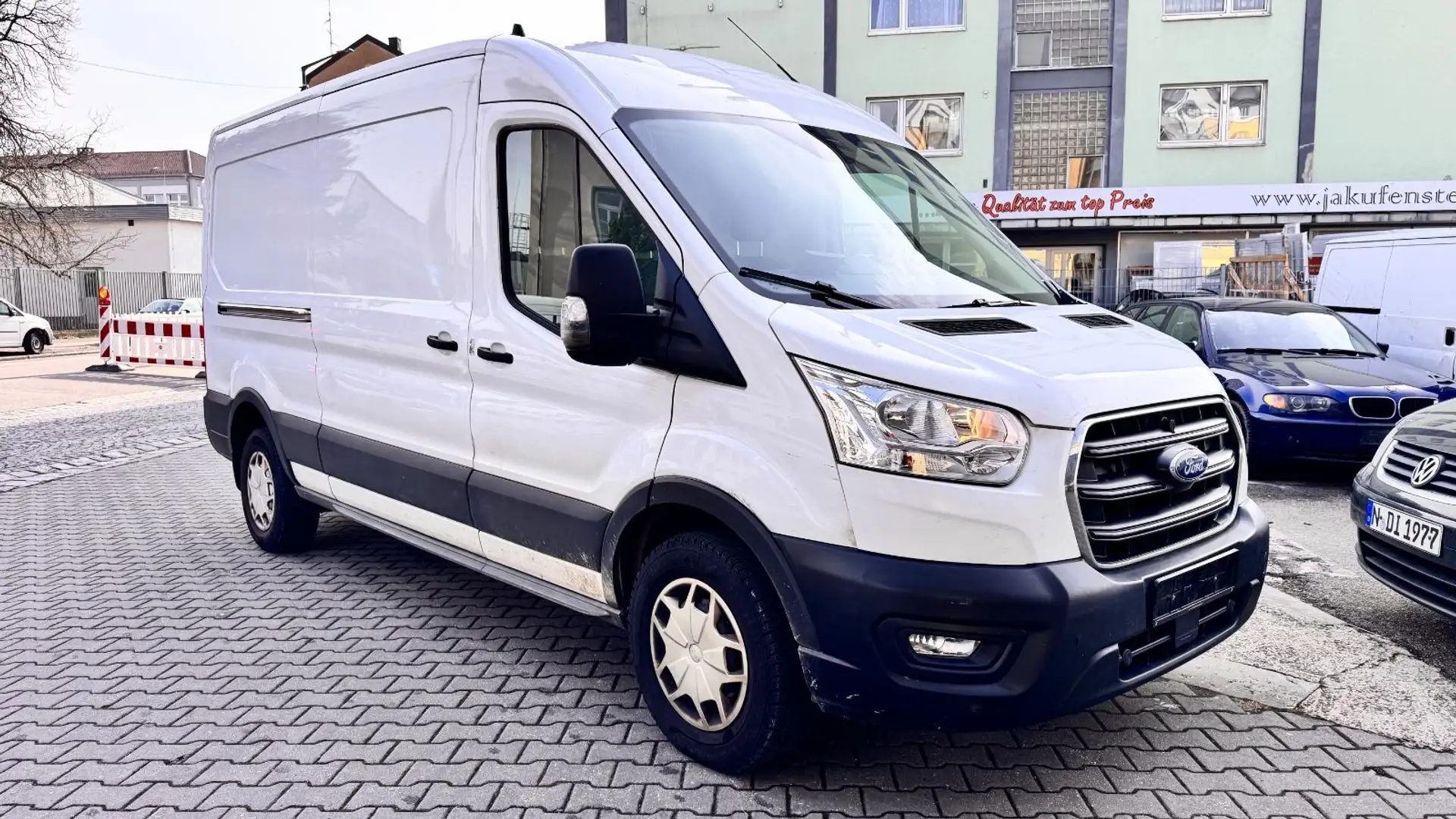 Ford Transit Kasten Custom 350 L3 H2 Trend Klima Temp Blanc - 1