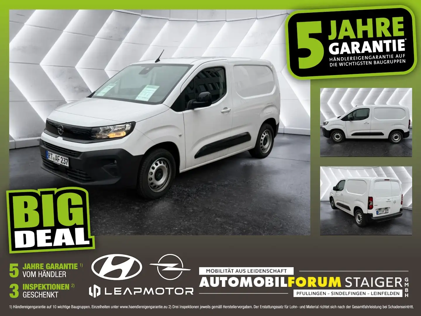 Opel Combo Cargo 1.5 D 5 Jahre Garantie BigDeal Weiß - 1