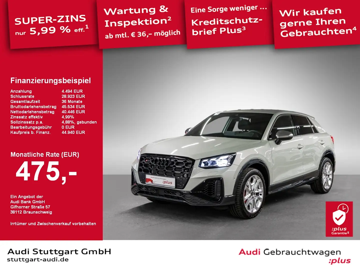 Audi SQ2 TFSI 221(300)  S tronic AHK SHZ Keyless PDC Zilver - 1