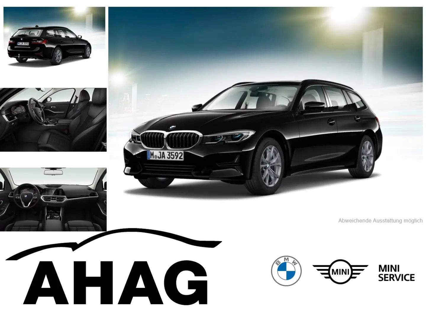 BMW 320 i Touring Sport Line Auto Innovationsp. Aut. Zwart - 1