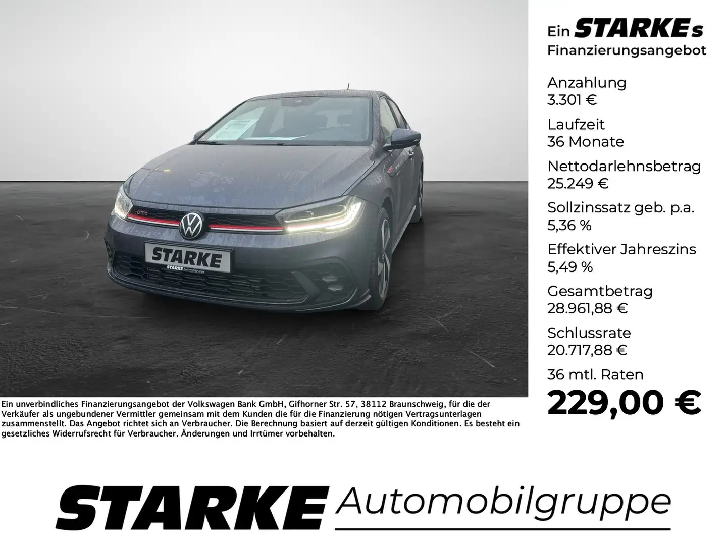 Volkswagen Polo GTI 2.0 TSI DSG Grigio - 1