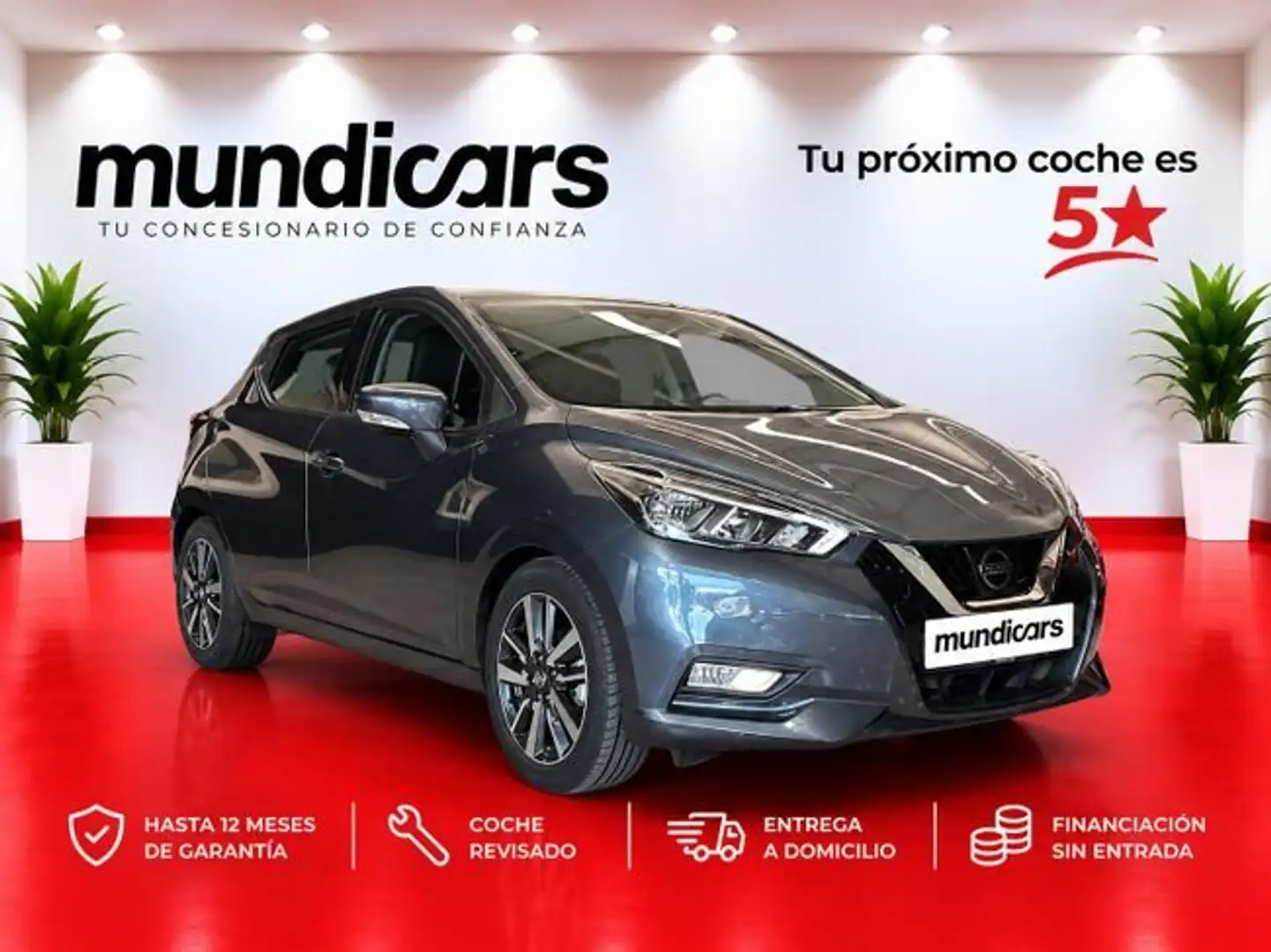 Nissan Micra IG-T 74 kW (100 CV) E6D Tekna Gris - 1