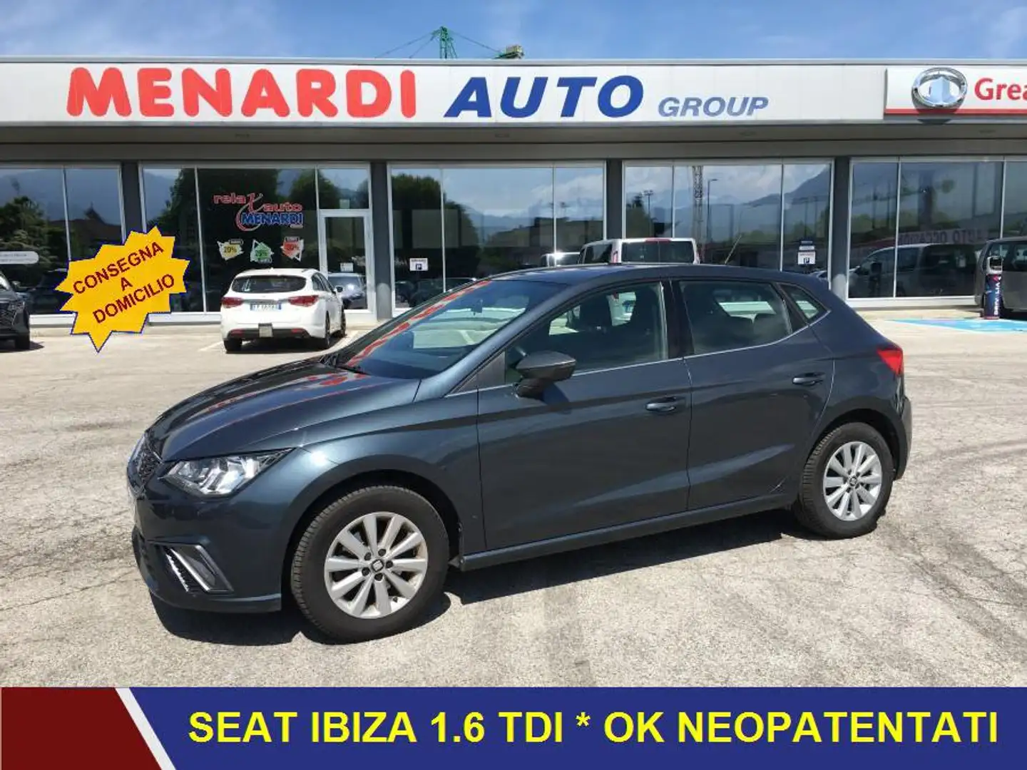 SEAT Ibiza 1.6 TDI 80cv XCELLENCE 5p TAGLIANDO E GARANZIA IN Grigio - 1