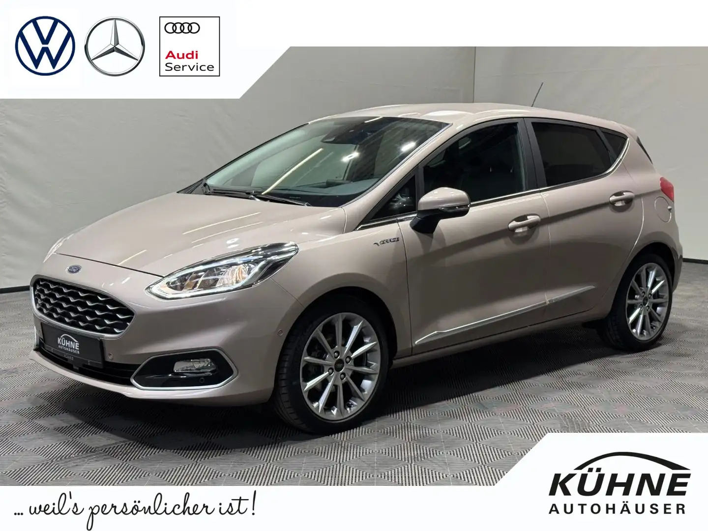 Ford Fiesta 1.0 Vignale | 5-TÜR NAVI DAB RÜKA WINTER Beige - 1