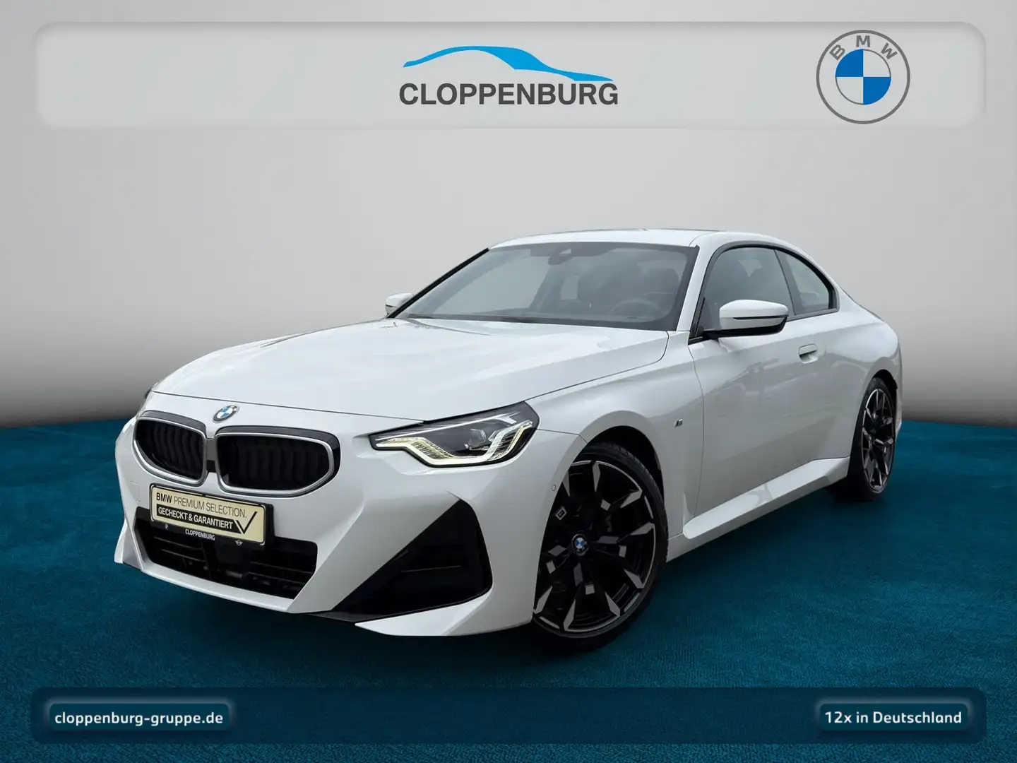 BMW 218 i Coupé M Sportpaket Navi+SHZ+BT UPE: 47.360€ Weiß - 1