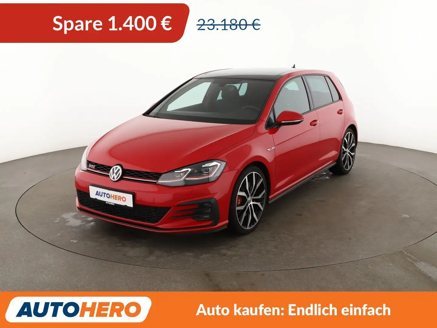 Volkswagen Golf GTI 2.0 TSI GTI Performance BM Aut.*NAV*LED*PDC*SHZ Rot - 1