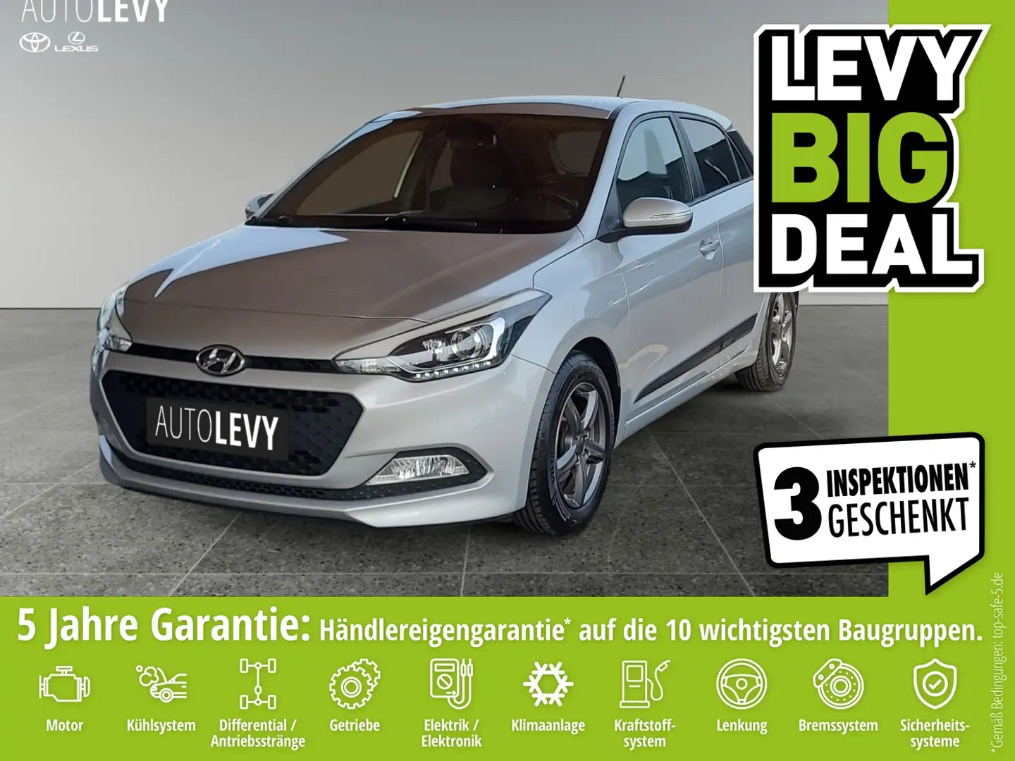 Hyundai i20 1.2 Passion *KLIMA*LM*PDC*TEMPOMAT*AHK* Zilver - 1