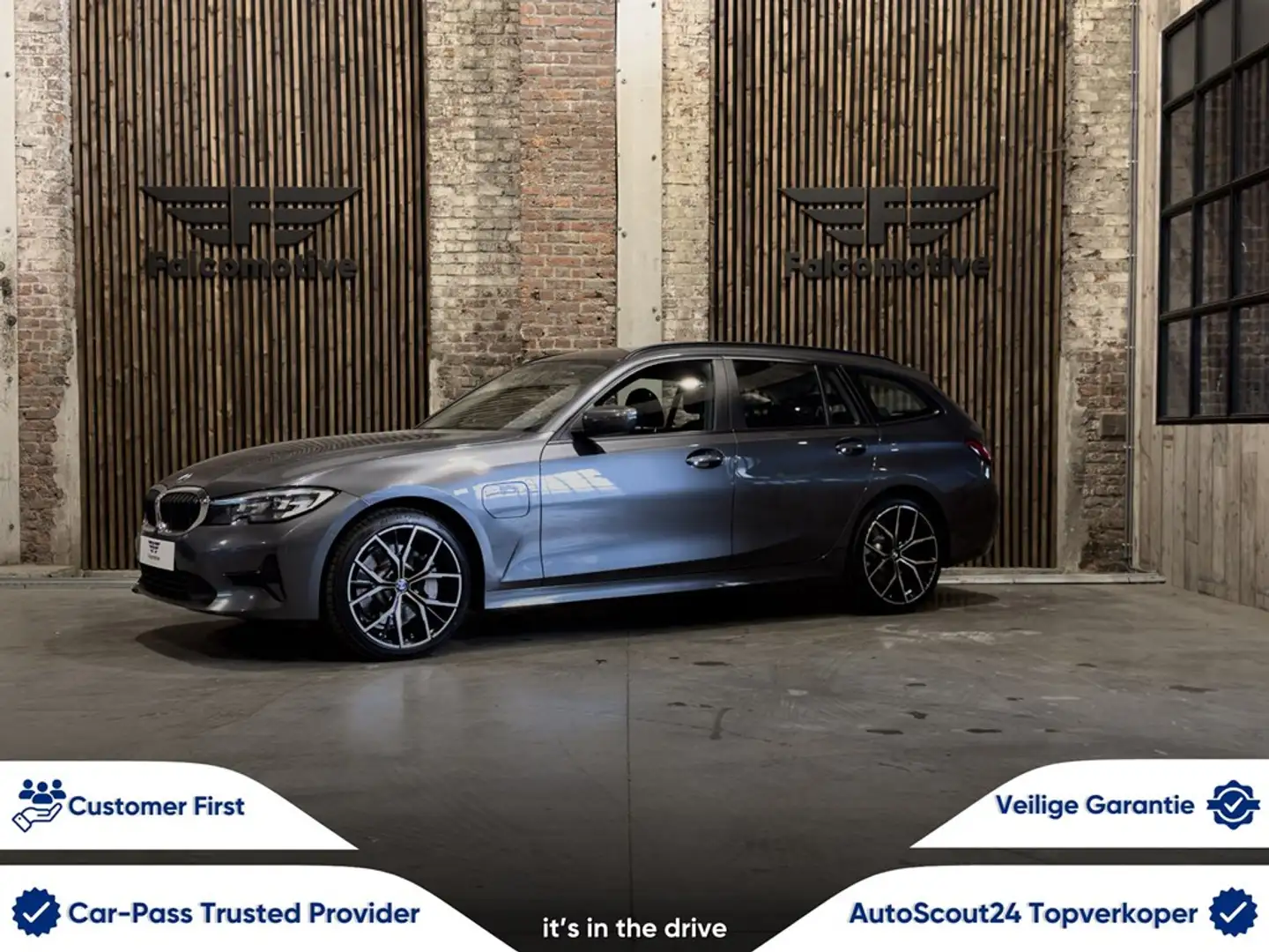 BMW 330 e*PHEV*DAB*WIFI*LEDER*NAVI PRO*LED*TOURING* Gris - 1
