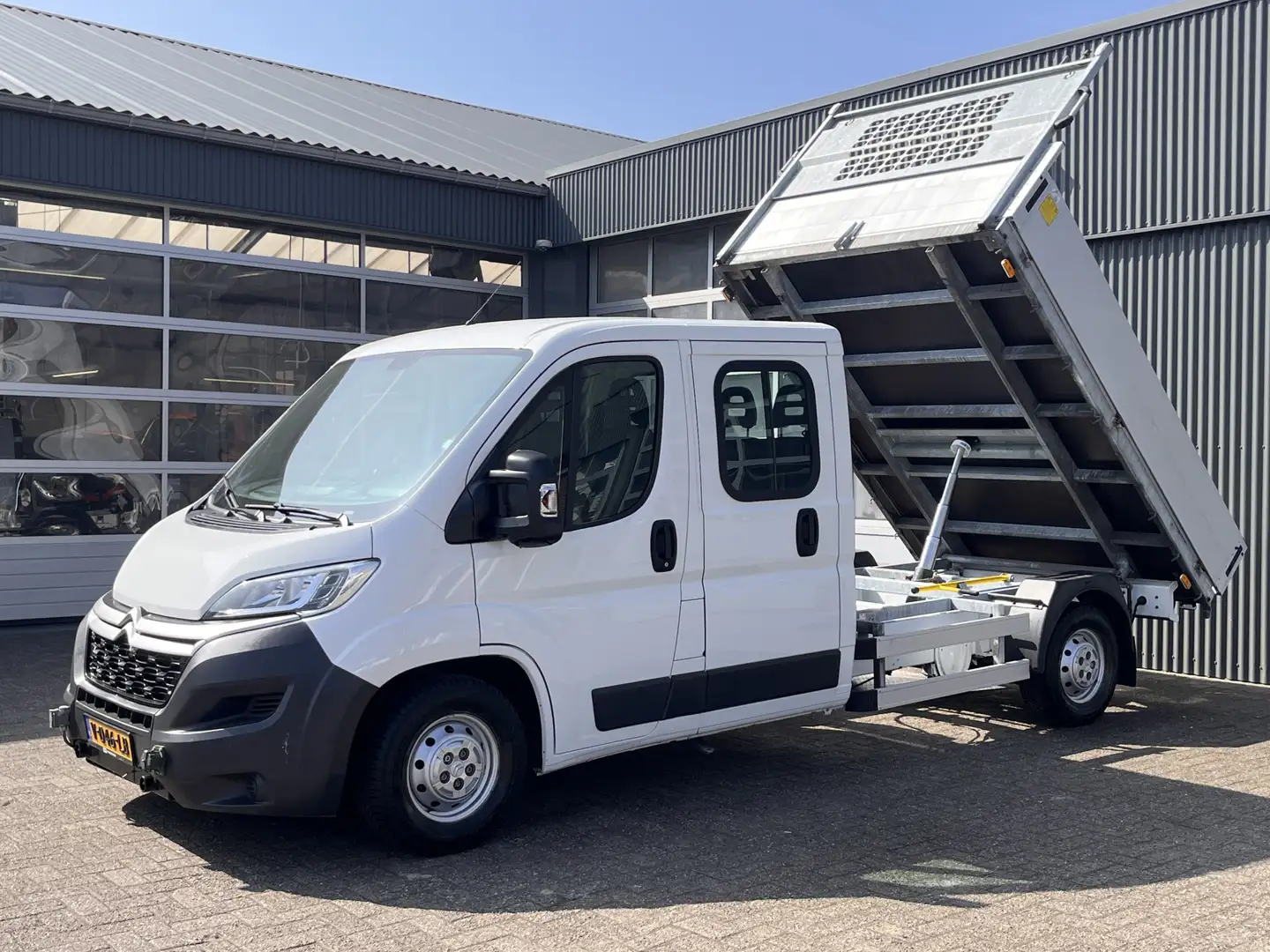 Citroen Jumper 35 2.0 HDi L3 DC Airco Cruise controle Kipper Kiep Wit - 2