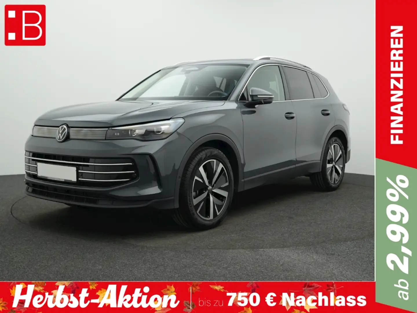 Volkswagen Tiguan 2.0 TDI DSG Elegance AHK PANO NAVI ALU19 Grau - 1