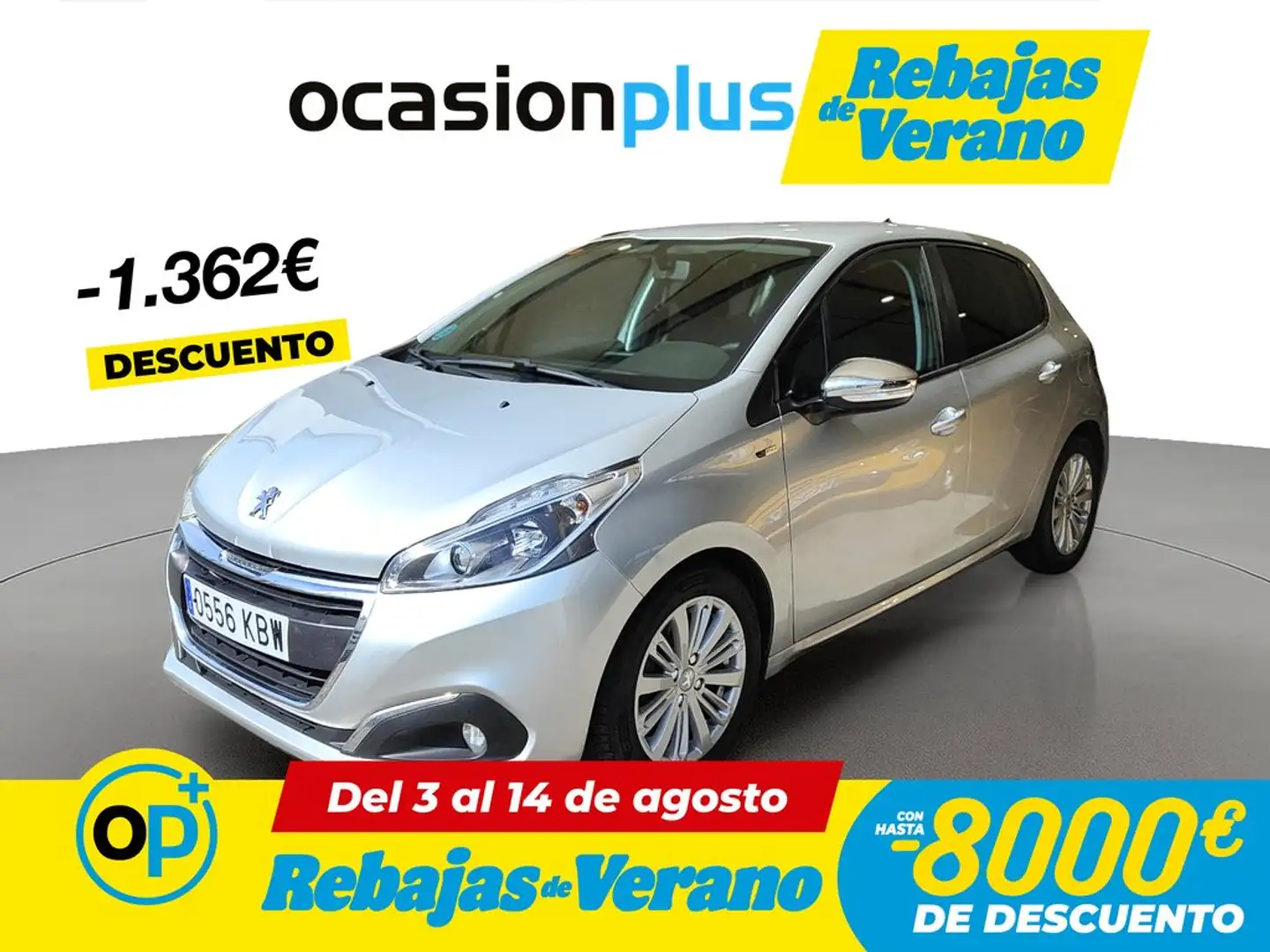 Peugeot 208 1.6BlueHDi Style 75 Gris - 1
