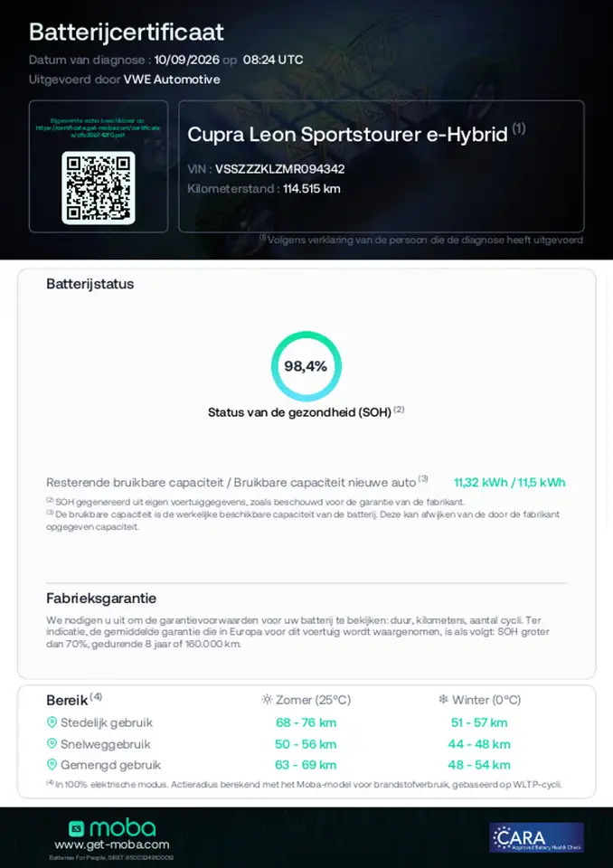 Cupra Leon Sportstourer 1.4 e-Hybrid 245 pk SOH 98.4% LED, миниатюра 12