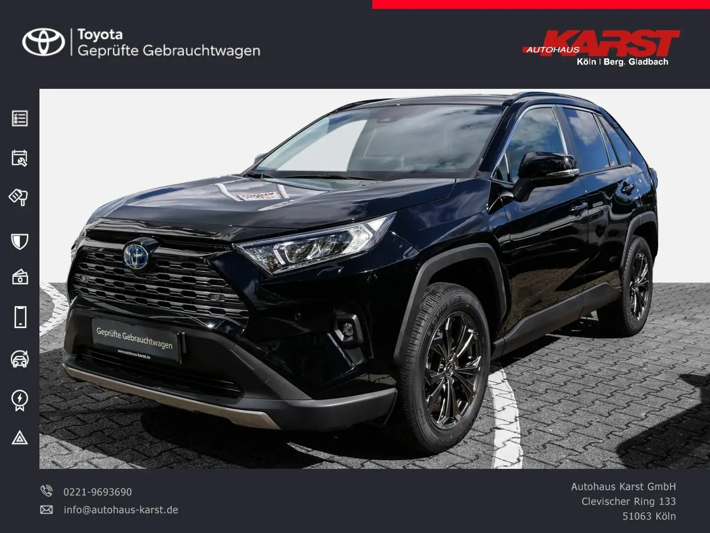 Toyota RAV 4 RAV4 2.5l Hybrid 5-Türer Team Deutschland Schwarz - 1