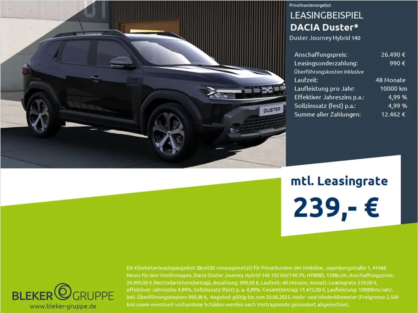 Dacia Duster Duster Journey Hybrid 140 Negro - 1
