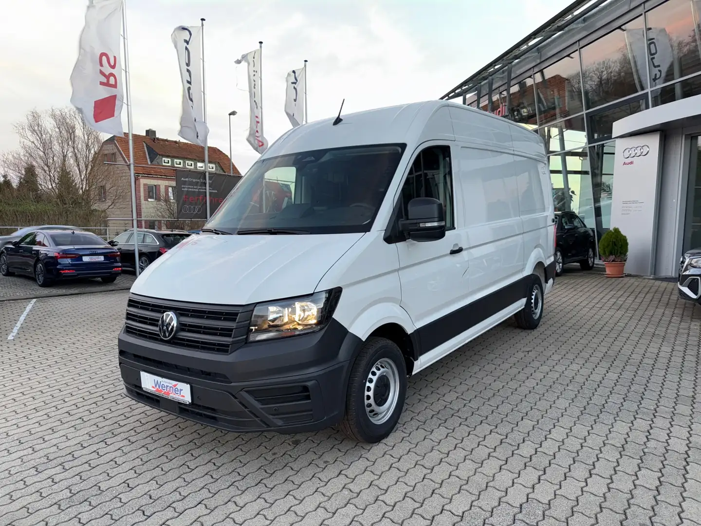 Volkswagen Crafter Kasten MR 35 HD 2.0TDI Klima Sitzh Weiß - 2