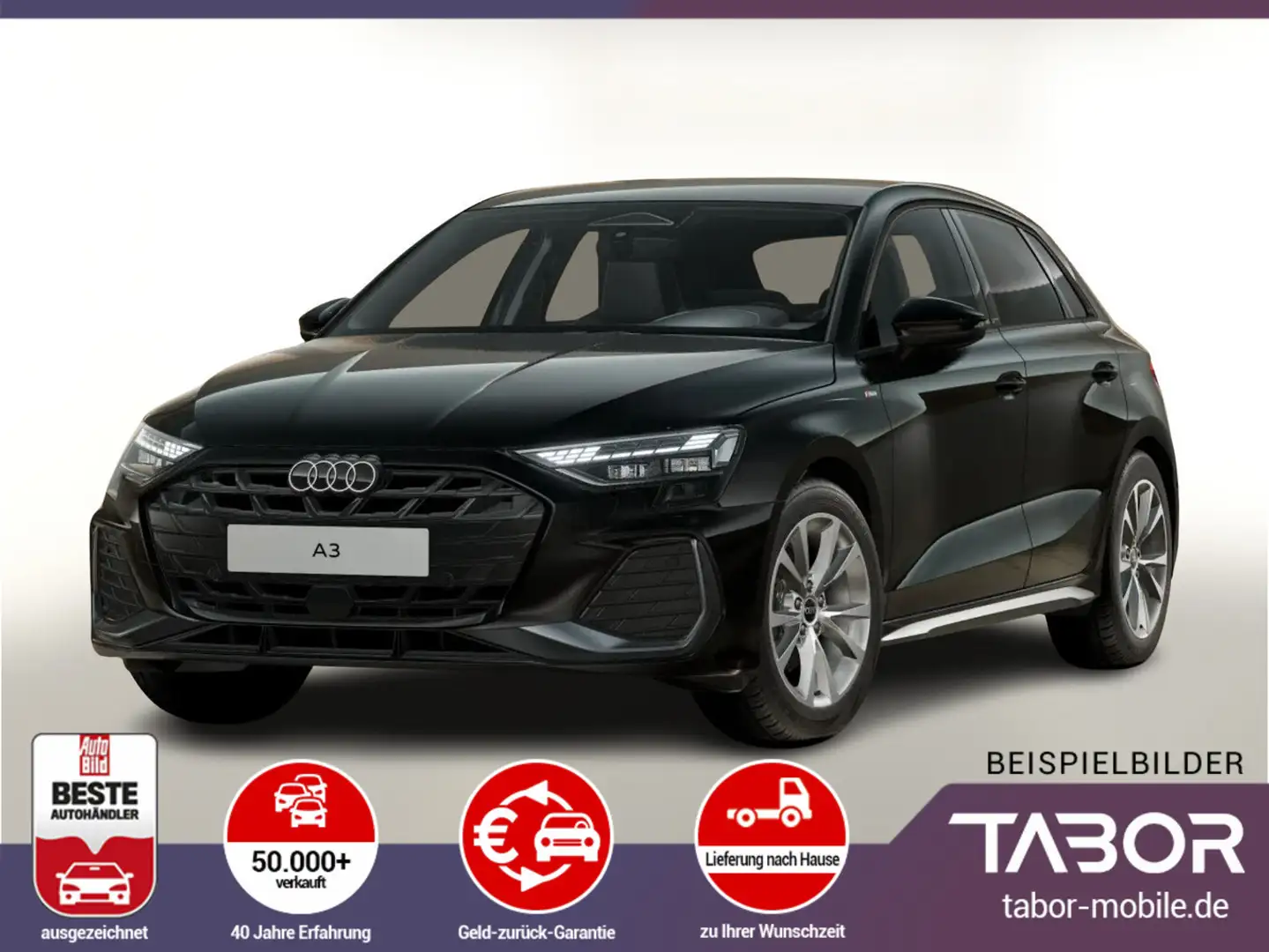 Audi A3 Sportback TFSI 150 S tronic S line Nav LED Schwarz - 1