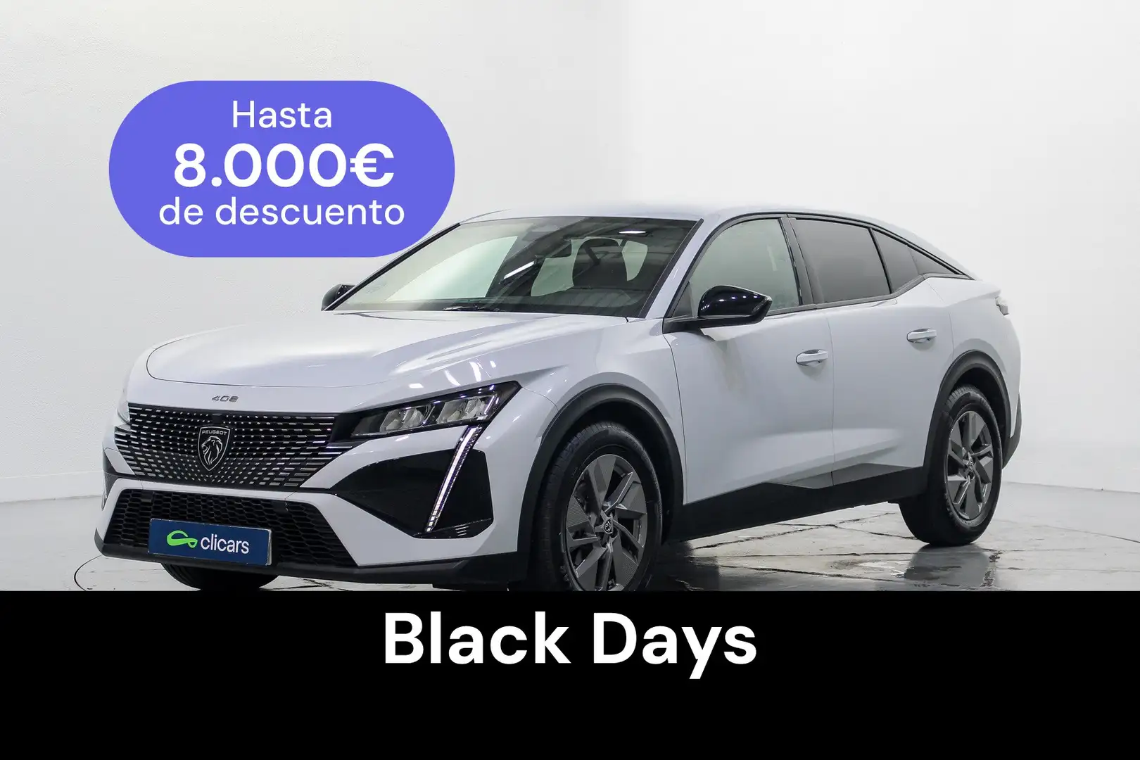 Peugeot 408 Hybrid 136 Allure e-DCS6 Blanc - 1