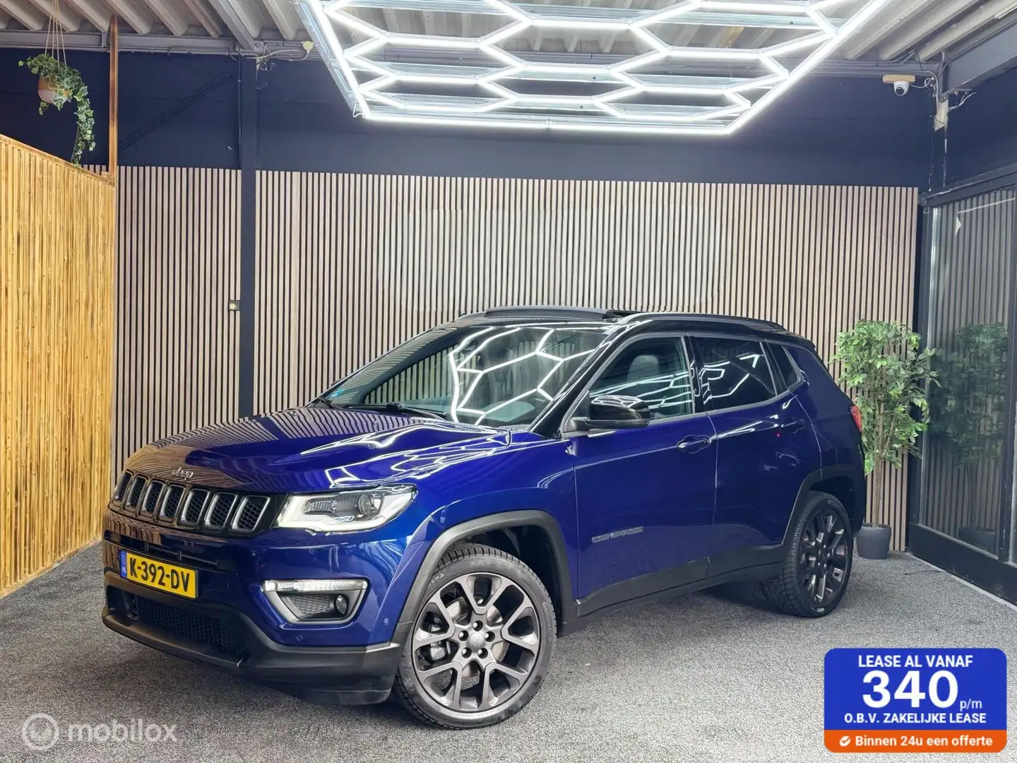 Jeep Compass 1.3T S | Pano | LED | Camera | Beat | PDC Blauw - 1