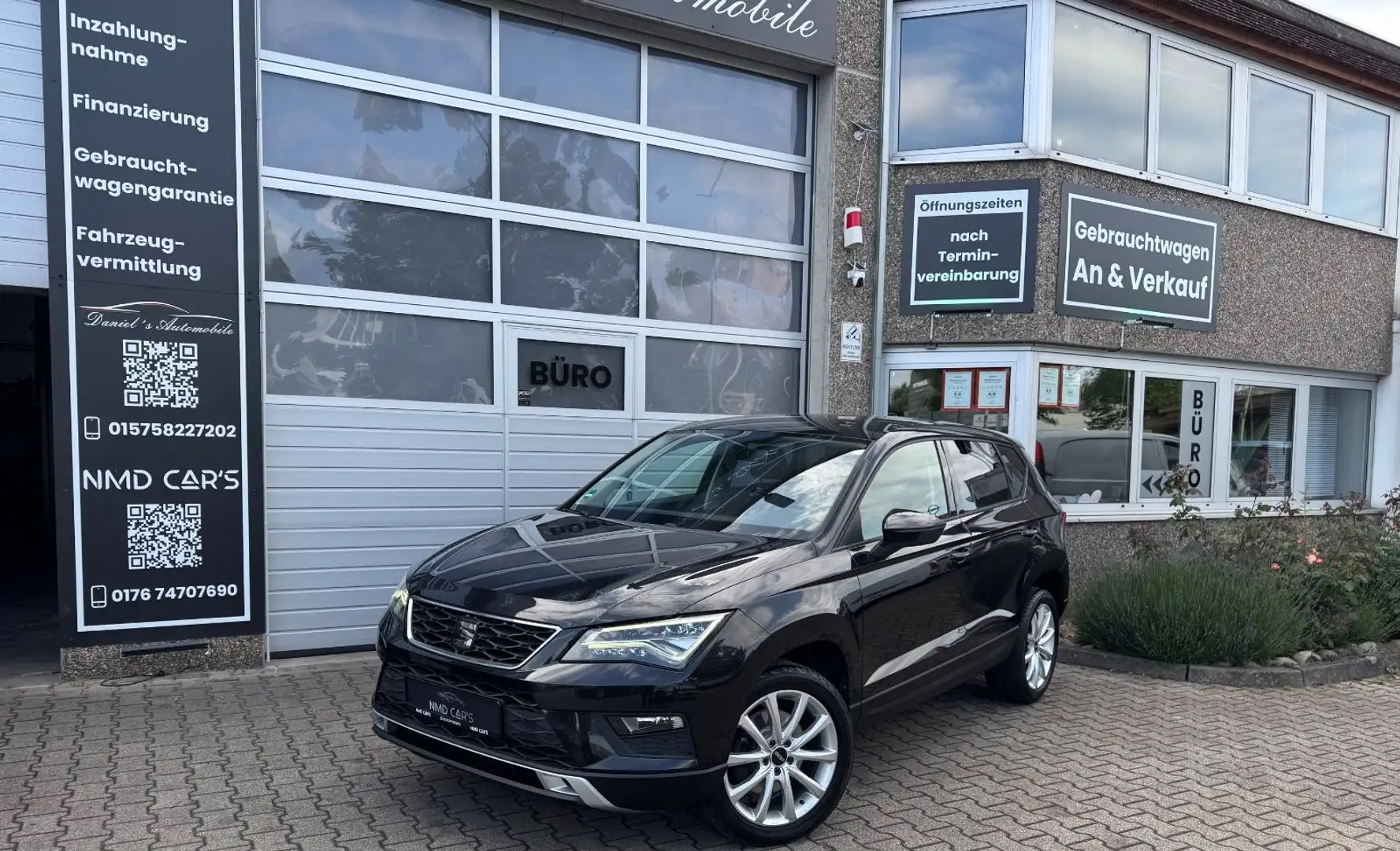 SEAT Ateca Style LED/NAVI/PDC/GEPFLEGT Noir - 1