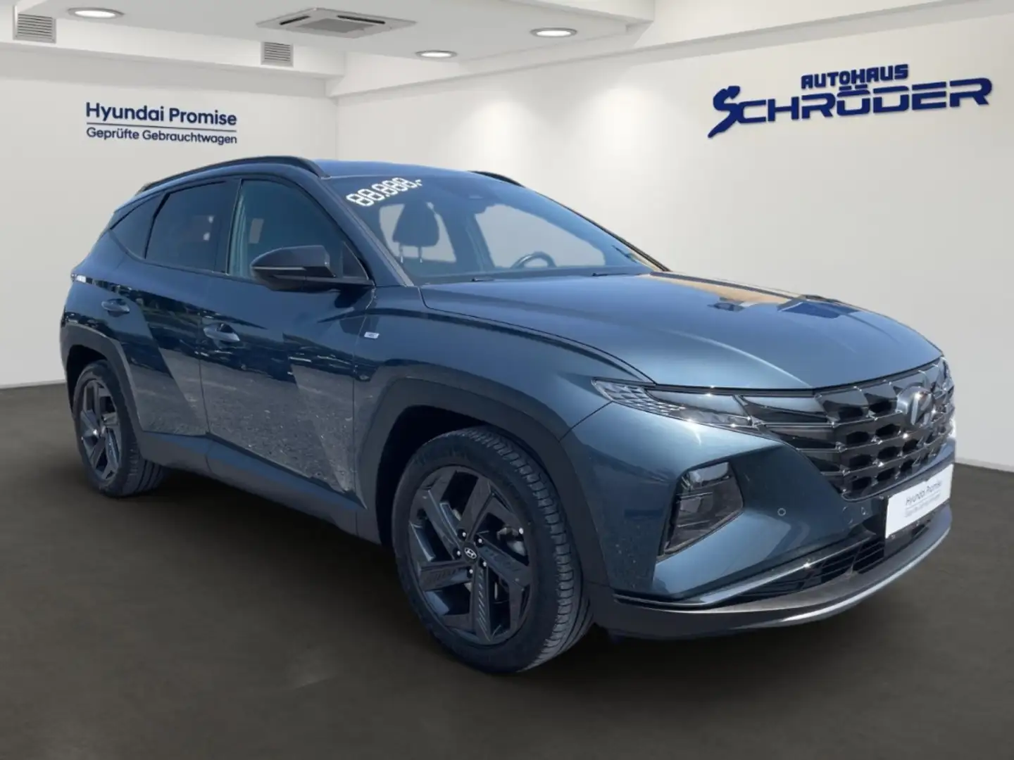 Hyundai TUCSON 1.6T Blackline Mild-Hybrid (48V) Navigation Rückfa Blau - 2