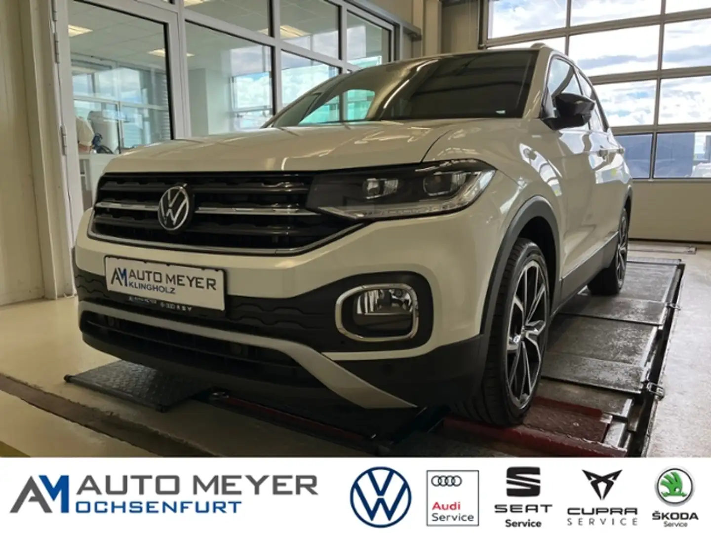 Volkswagen T-Cross Style 1.0 TSI DSG Navi AHK KAM APP LED Blanc - 1