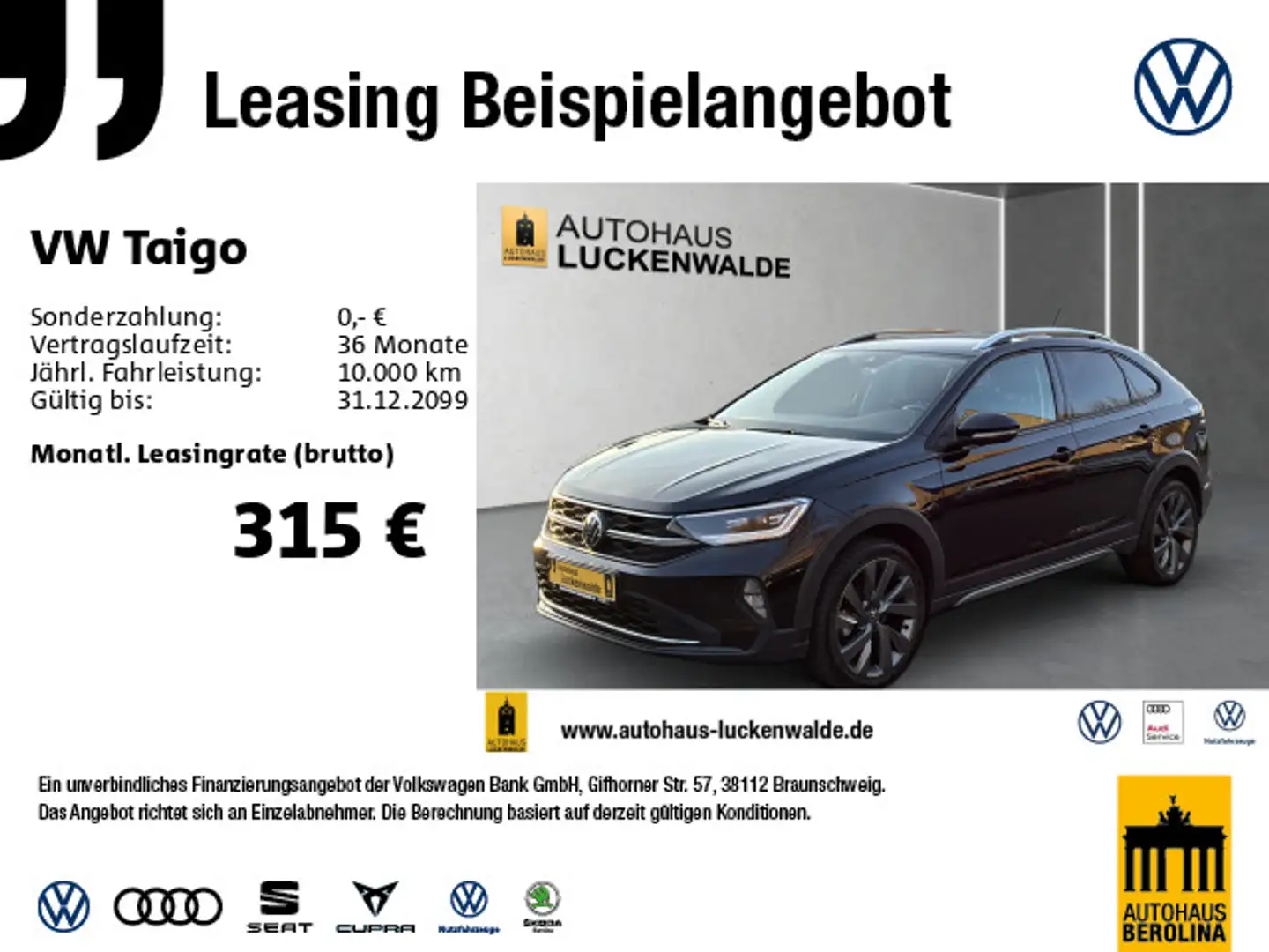 Volkswagen Taigo 1.5 TSI Style DSG *IQ-MATRIX*Digi.C-Pro* Schwarz - 1