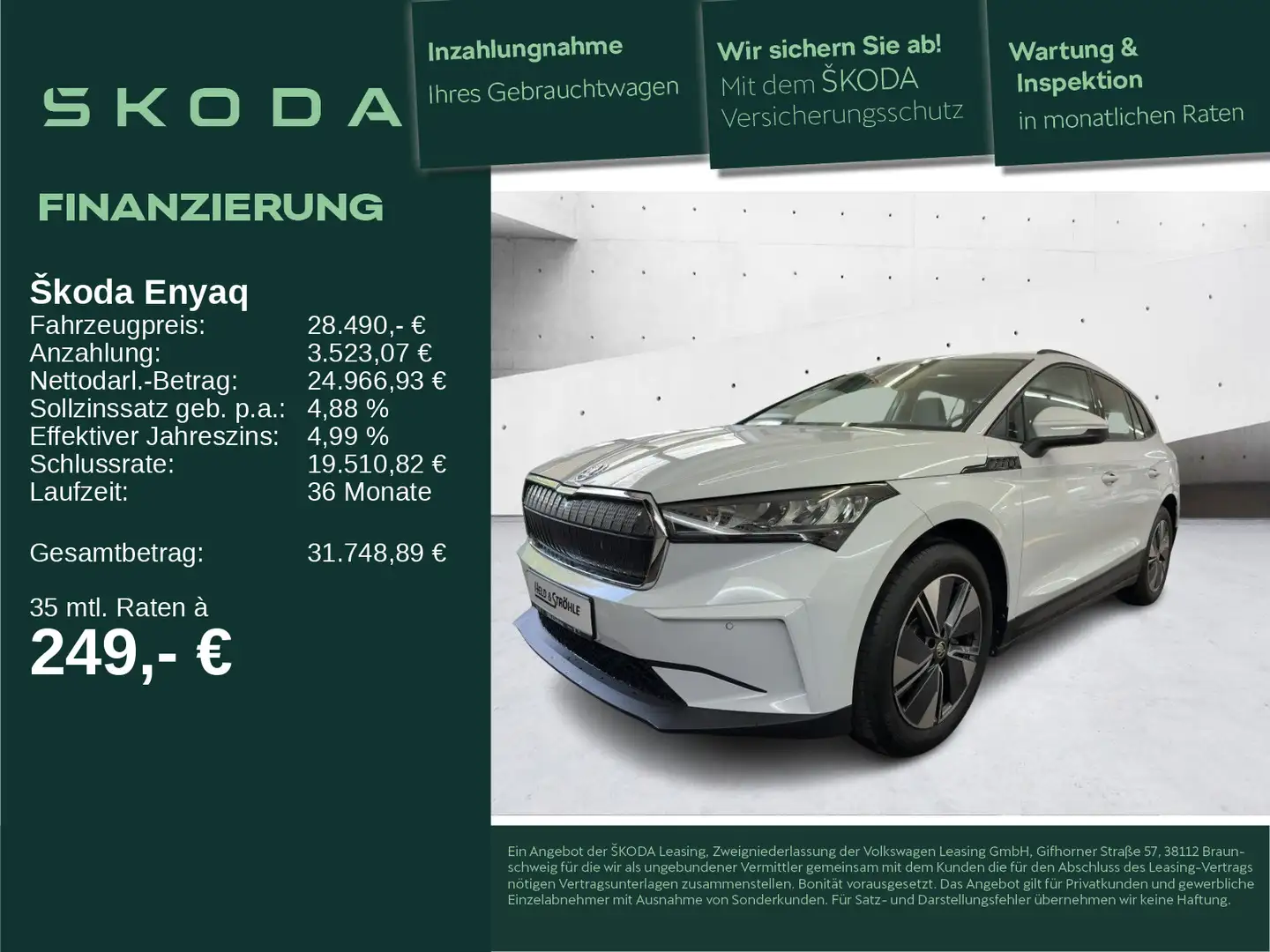 Skoda Enyaq 60 Loft AHK LED NAV KAM PDC SHZ APP Blanco - 1