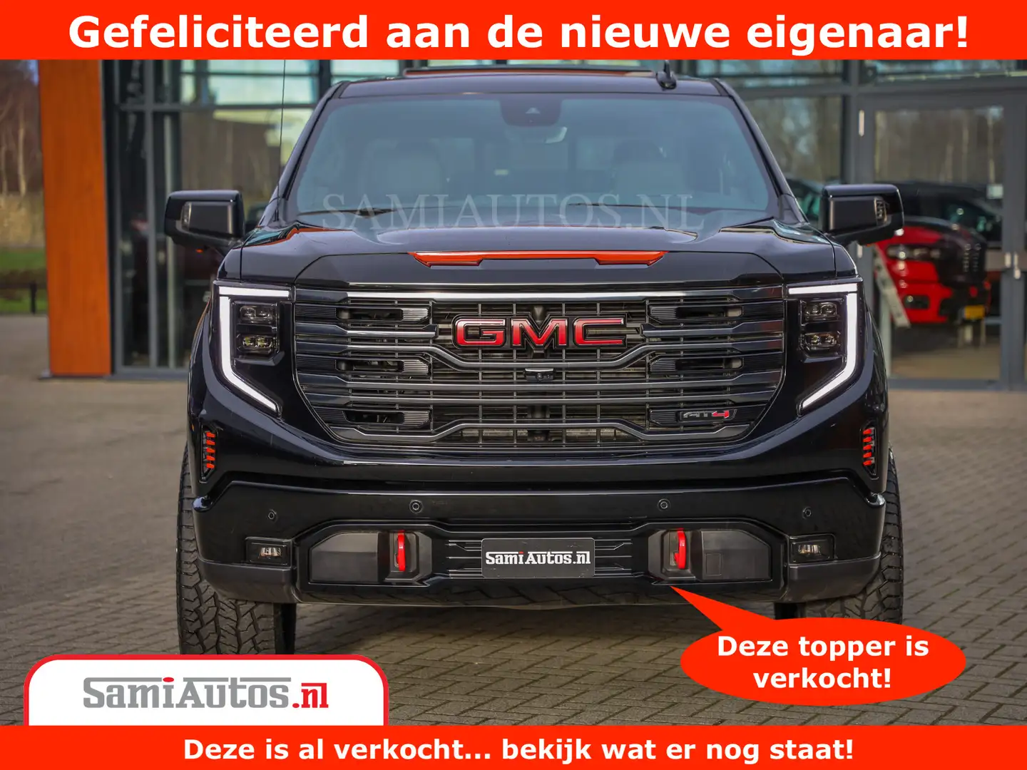 GMC Sierra AT4 6.2 V8 | Prijs Compleet met Garantie en Lpg en Zwart - 2