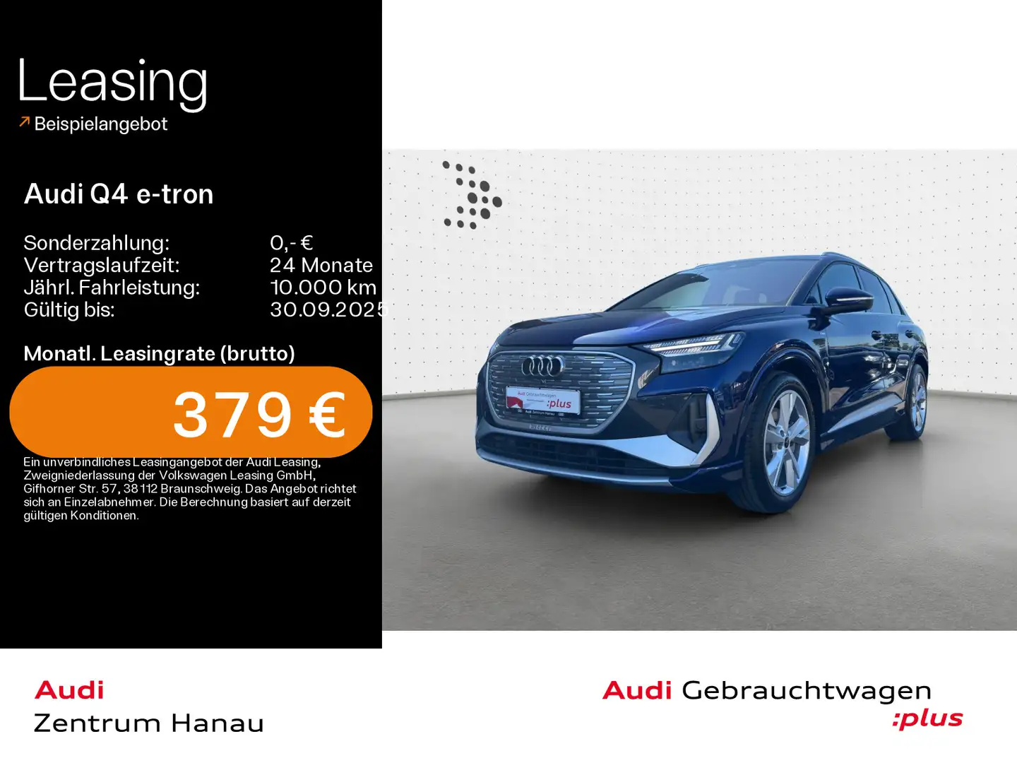 Audi Q4 e-tron 45 S-LINE*NAVI-PLUS*KAMERA*AHK*MATRIX* Bleu - 1