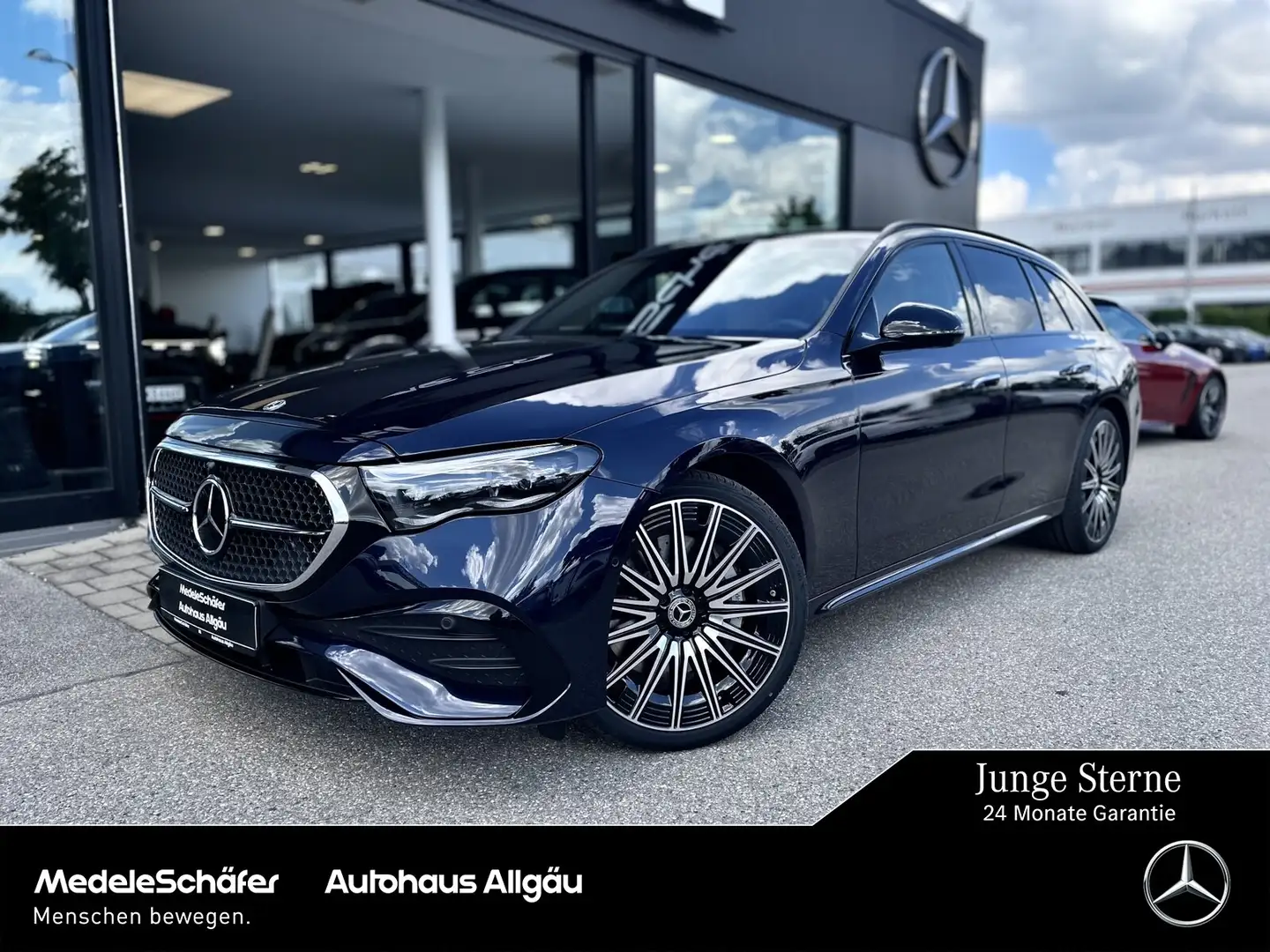 Mercedes-Benz E 450 E 450 d 4M T AMG Night Superscr Distr Airm AHK LED Bleu - 1