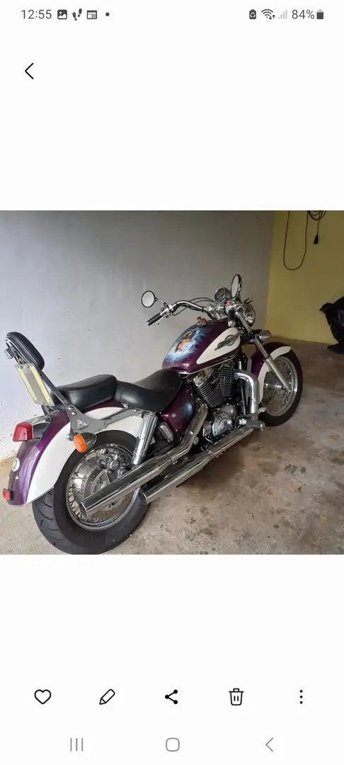 Honda Shadow 750 Zwart - 1