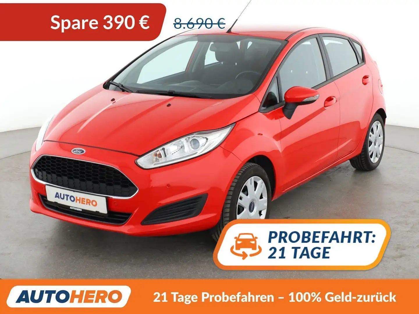 Ford Fiesta 1.0 Trend *PDC*SHZ*KLIMA*GARANTIE* Rouge - 1